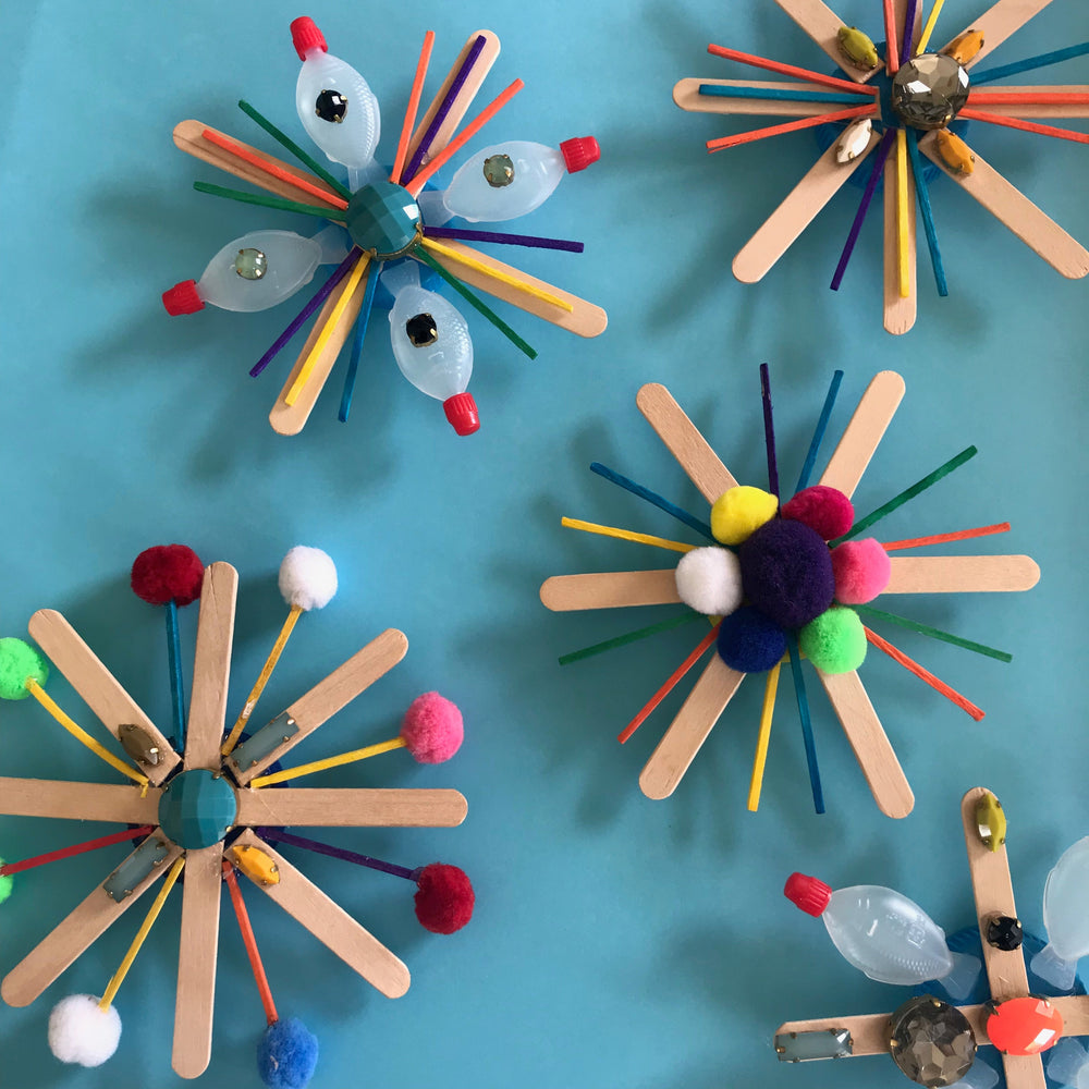 Children's crafts recycled christmas decorations