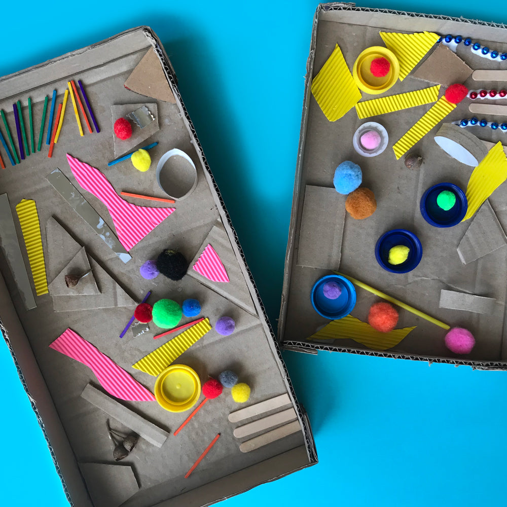 Kids art collage box