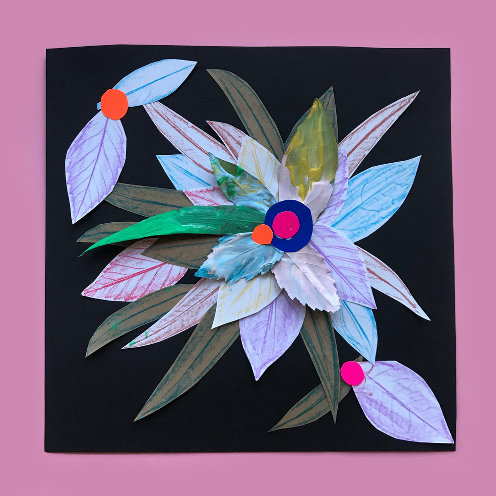 leaf collage children's art project