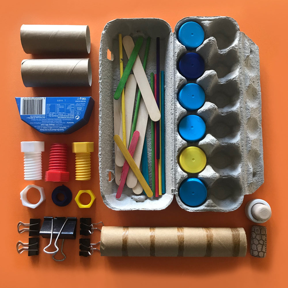 mystery box small parts building kids crafts
