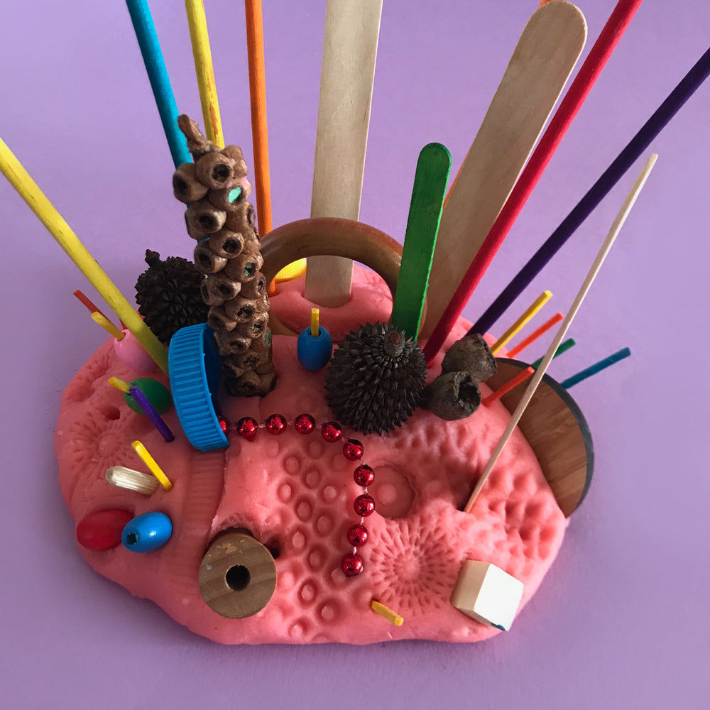 Play dough and small parts kids play activities