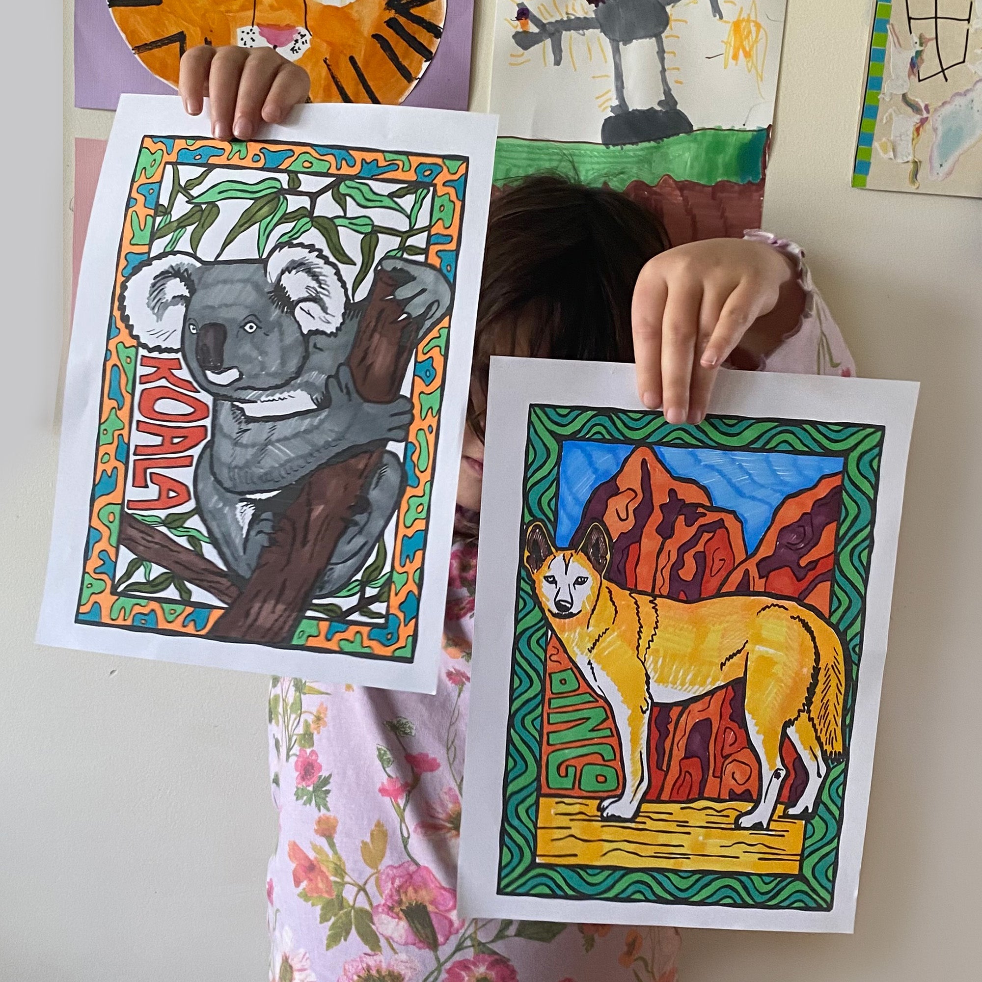 Australian native animals- Colouring in sheets