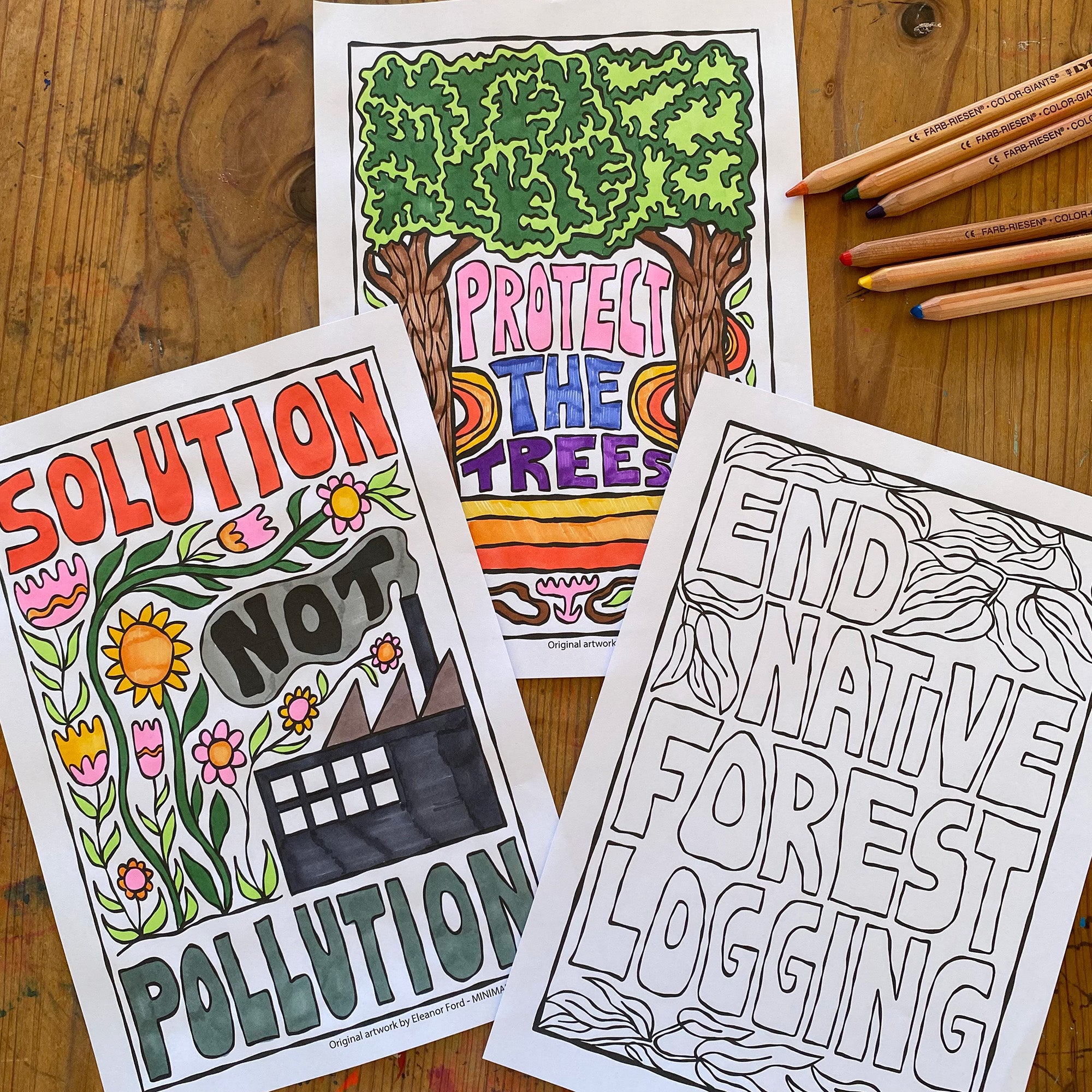 Climate Action - Colouring in sheets