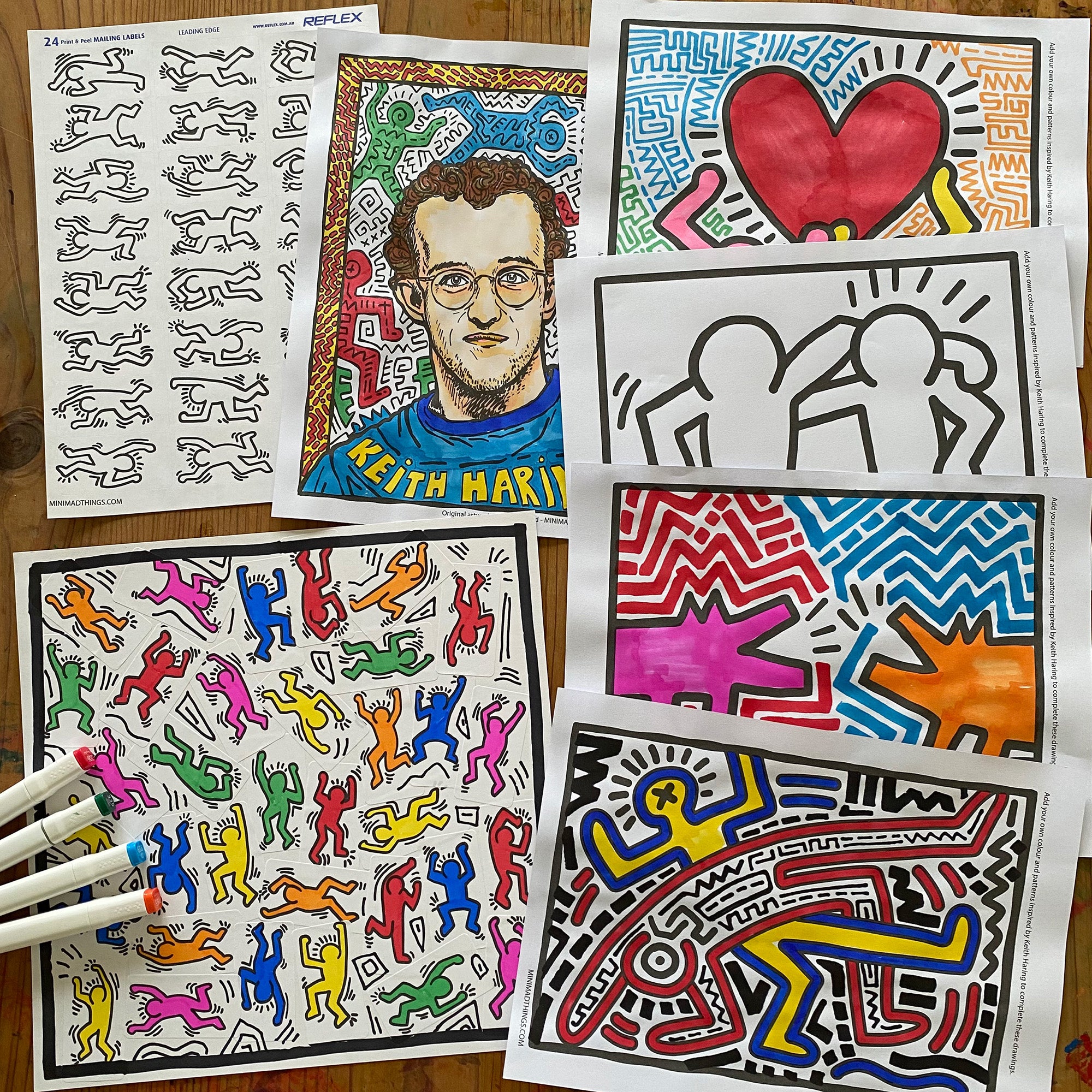 Keith Haring - Printable activity sheets