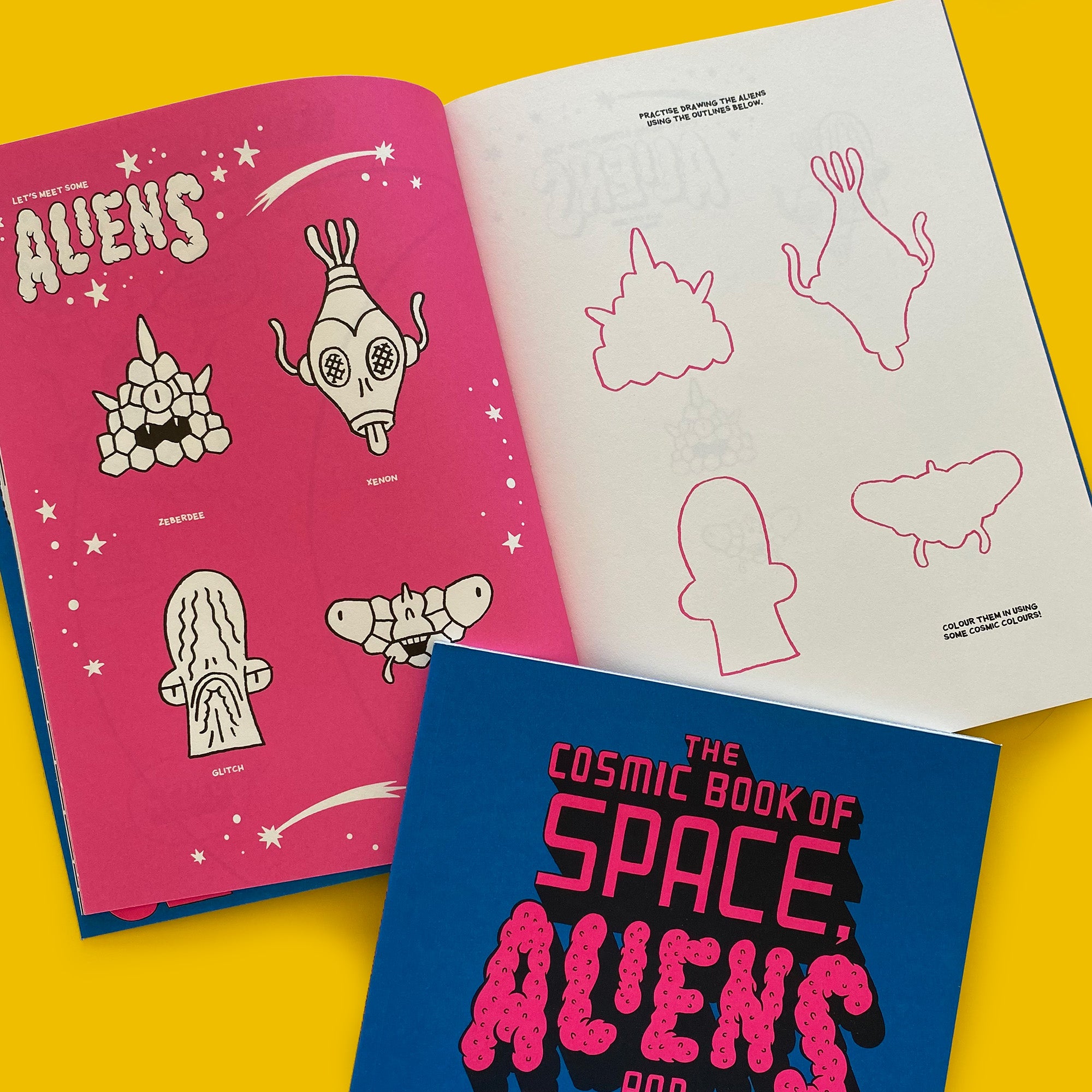The Cosmic Book of Space Aliens & Beyond - Activity book