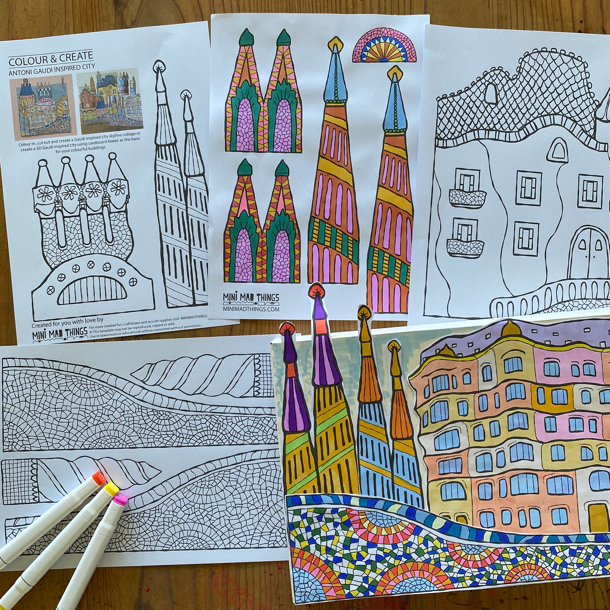 Antoni Gaudi - Printable activity sheets