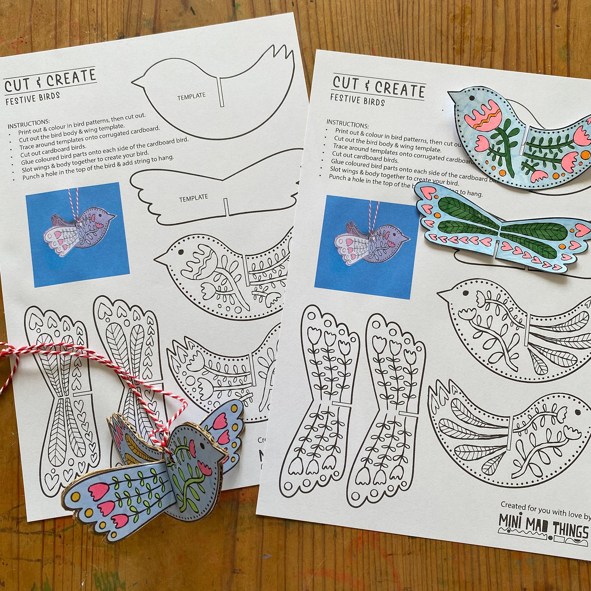 Christmas Decorations Printable Activity sheets