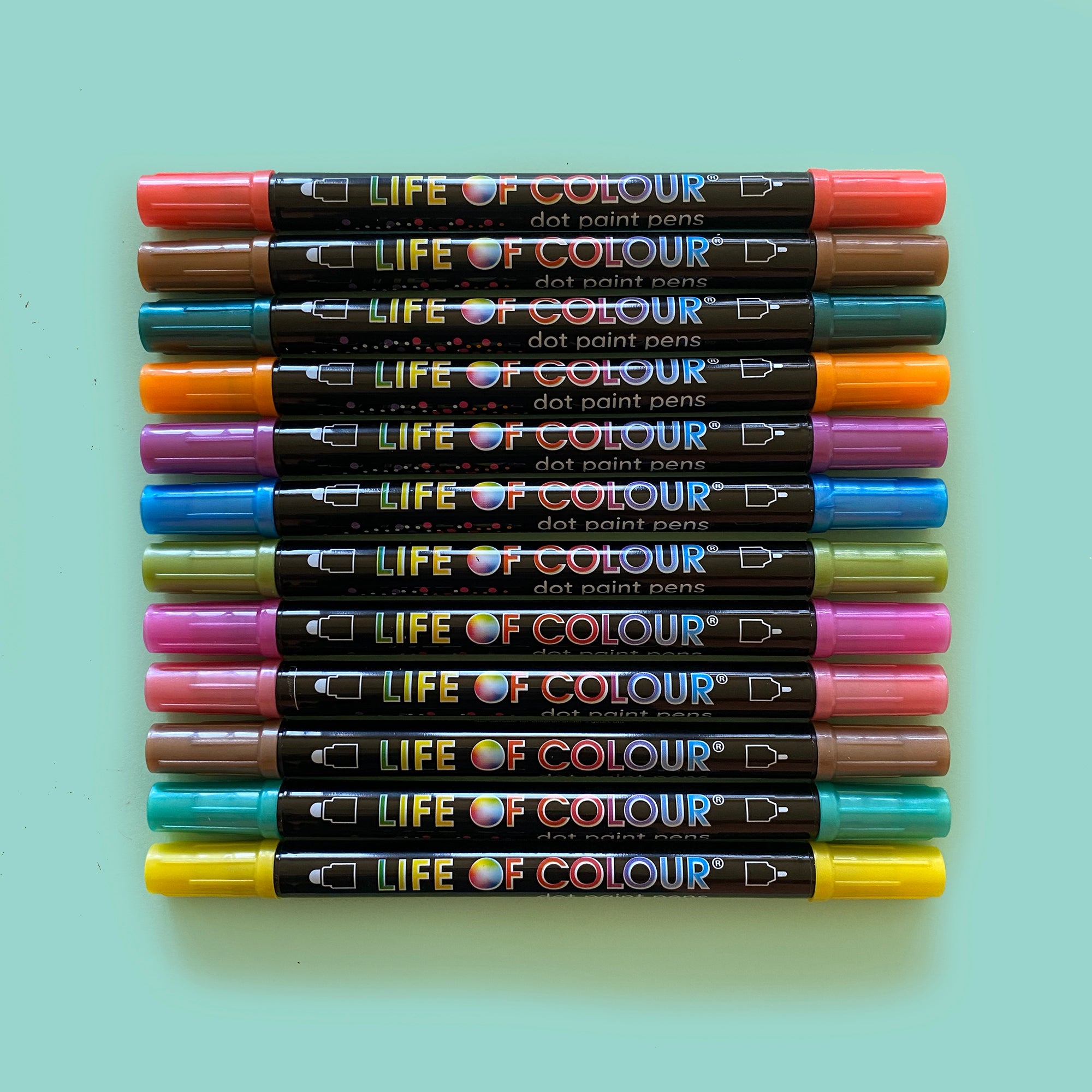 12 DOT Acrylic Paint Pens - Metallic - 20% OFF