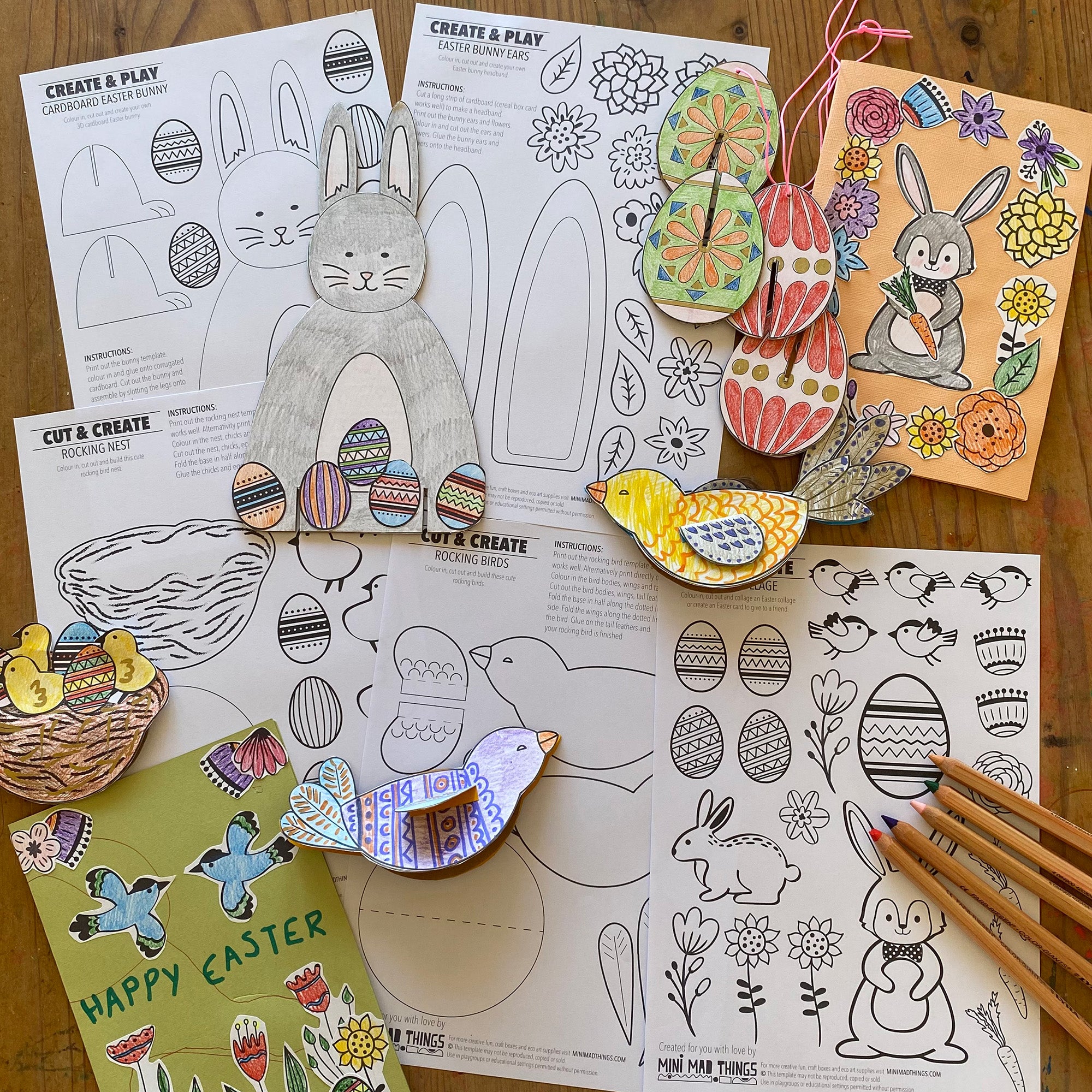 Easter crafts - Printable activity sheets