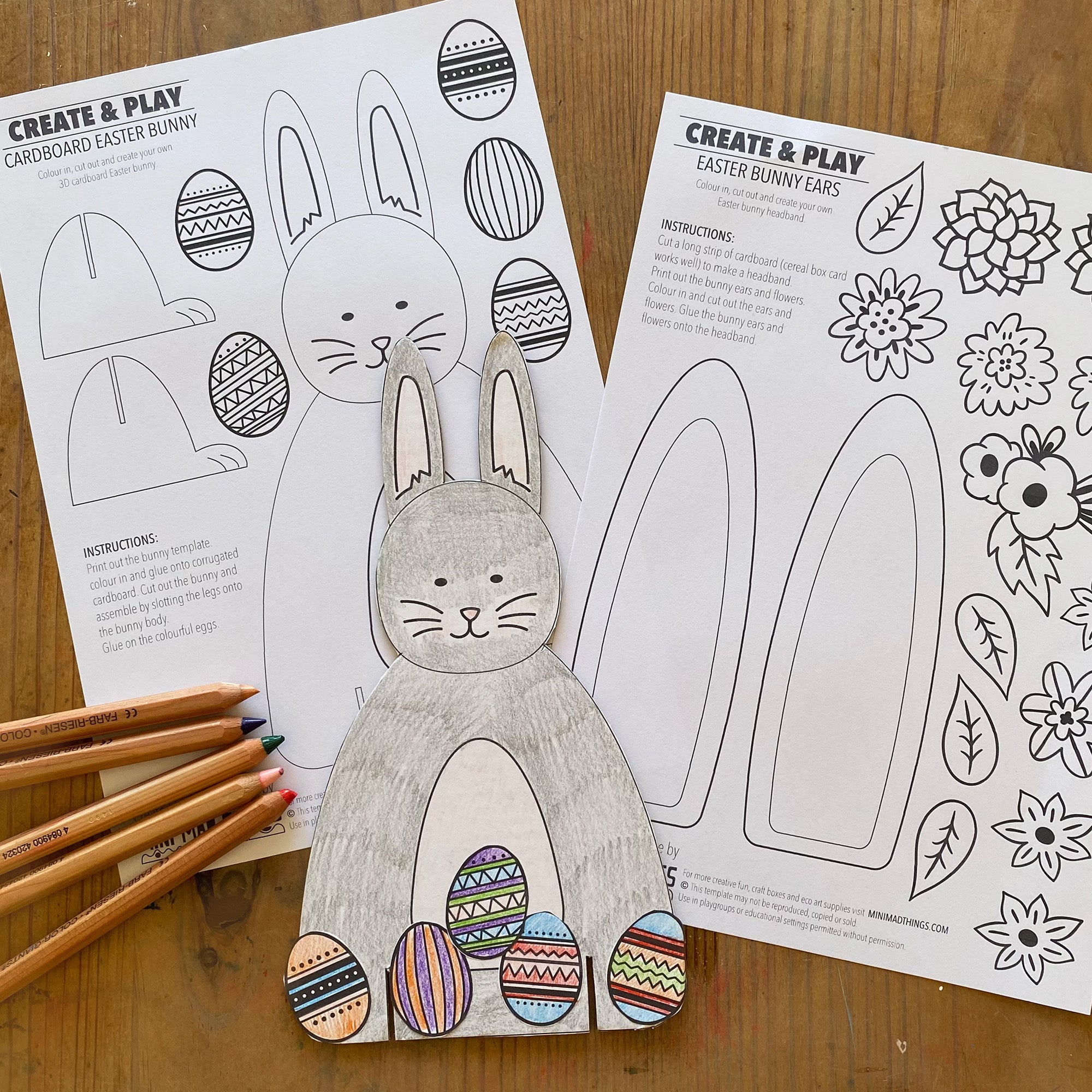 Easter crafts - Printable activity sheets