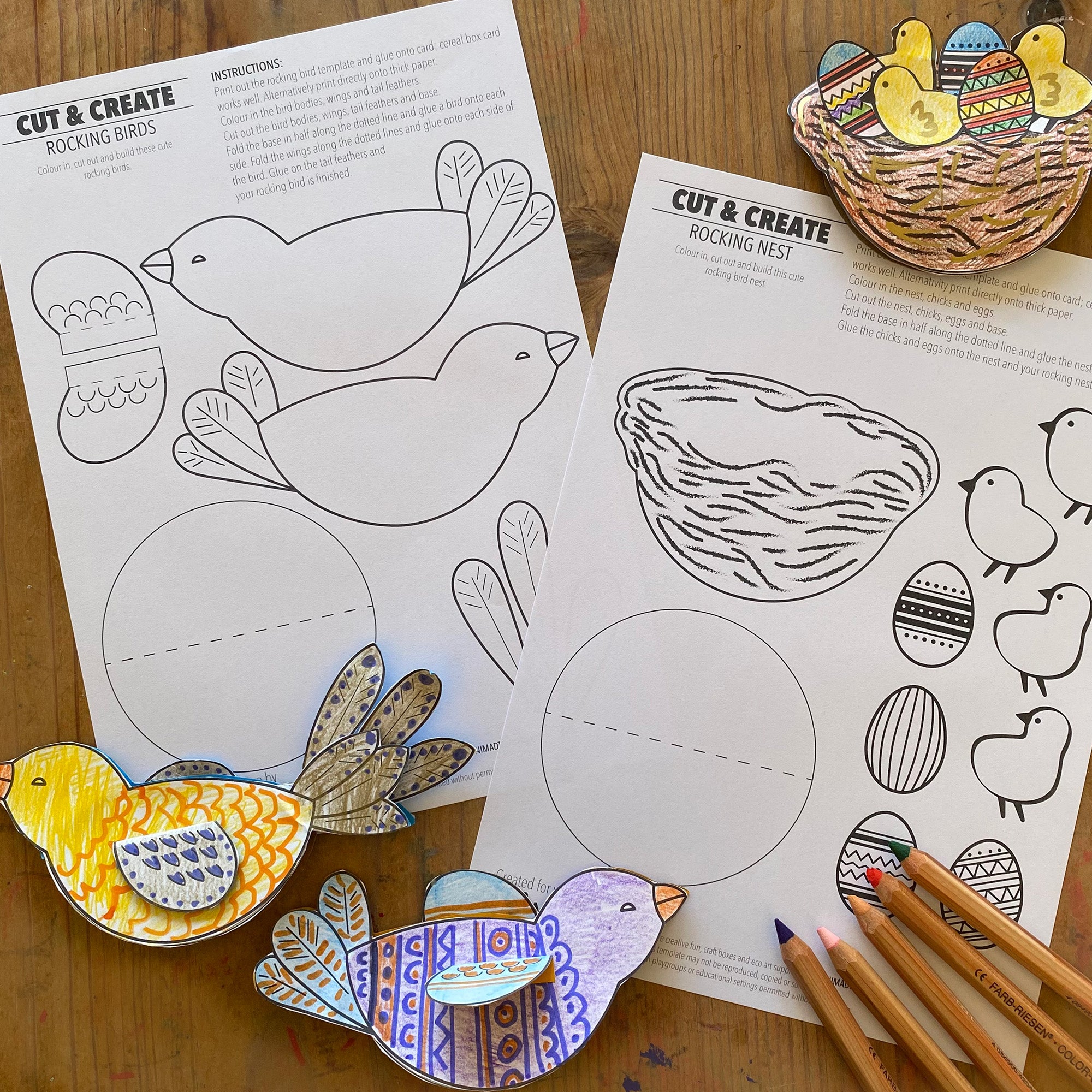 Easter crafts - Printable activity sheets