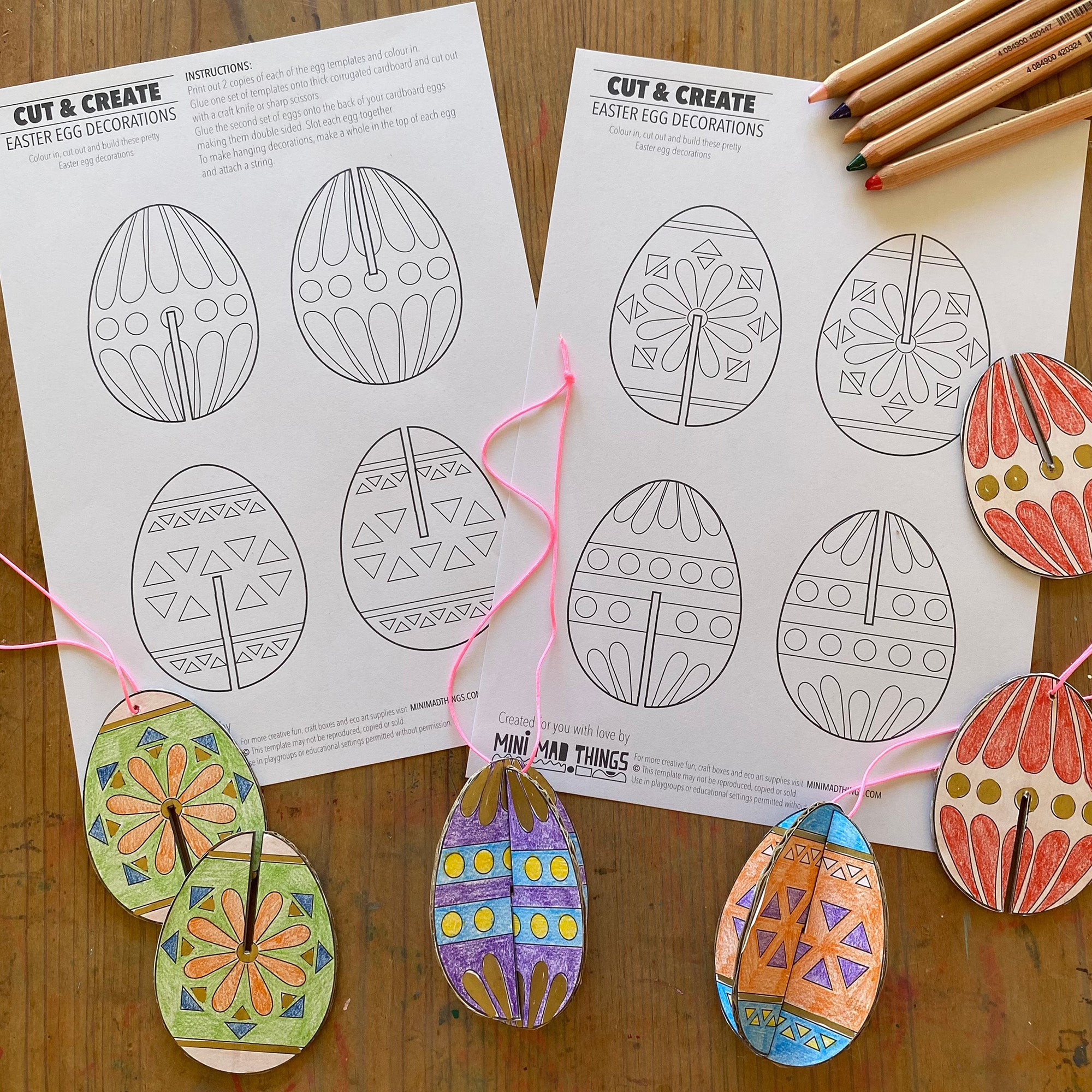 Easter crafts - Printable activity sheets