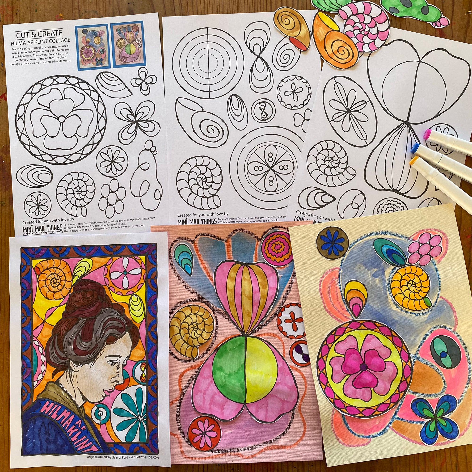 Hilma Af Klint - Printable activity sheets