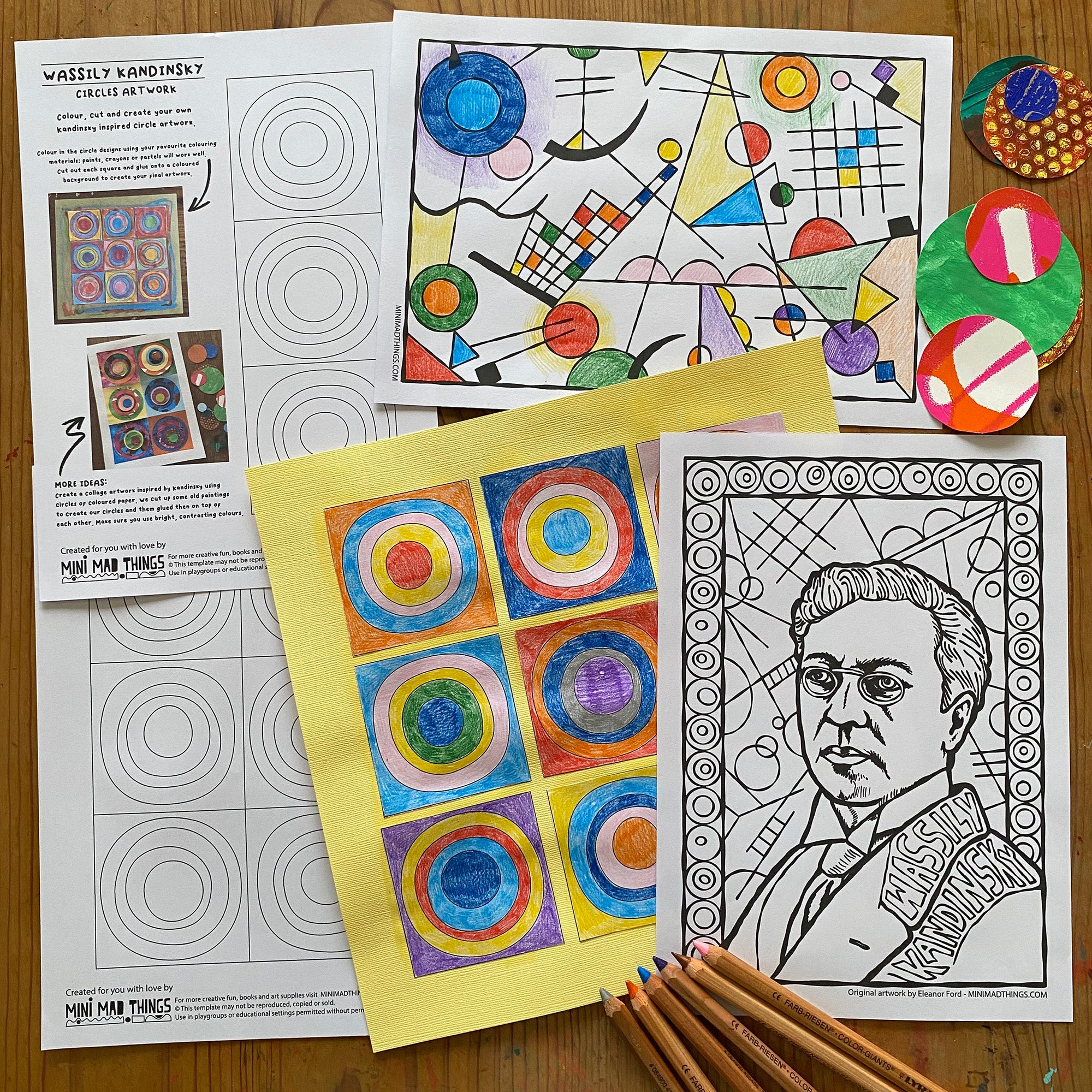 Wassily Kandinsky - Printable activity sheets