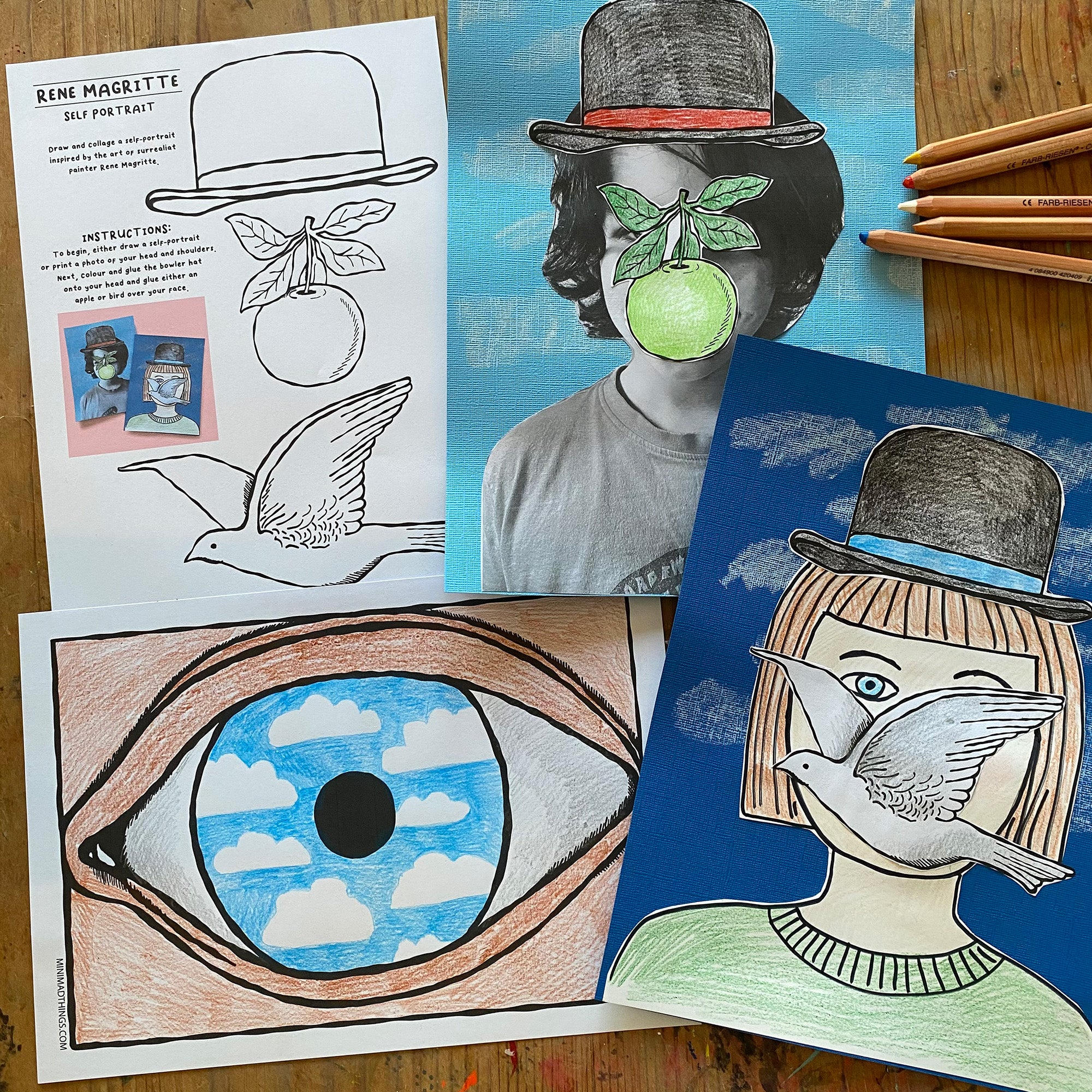 Rene Magritte - Printable activity sheets