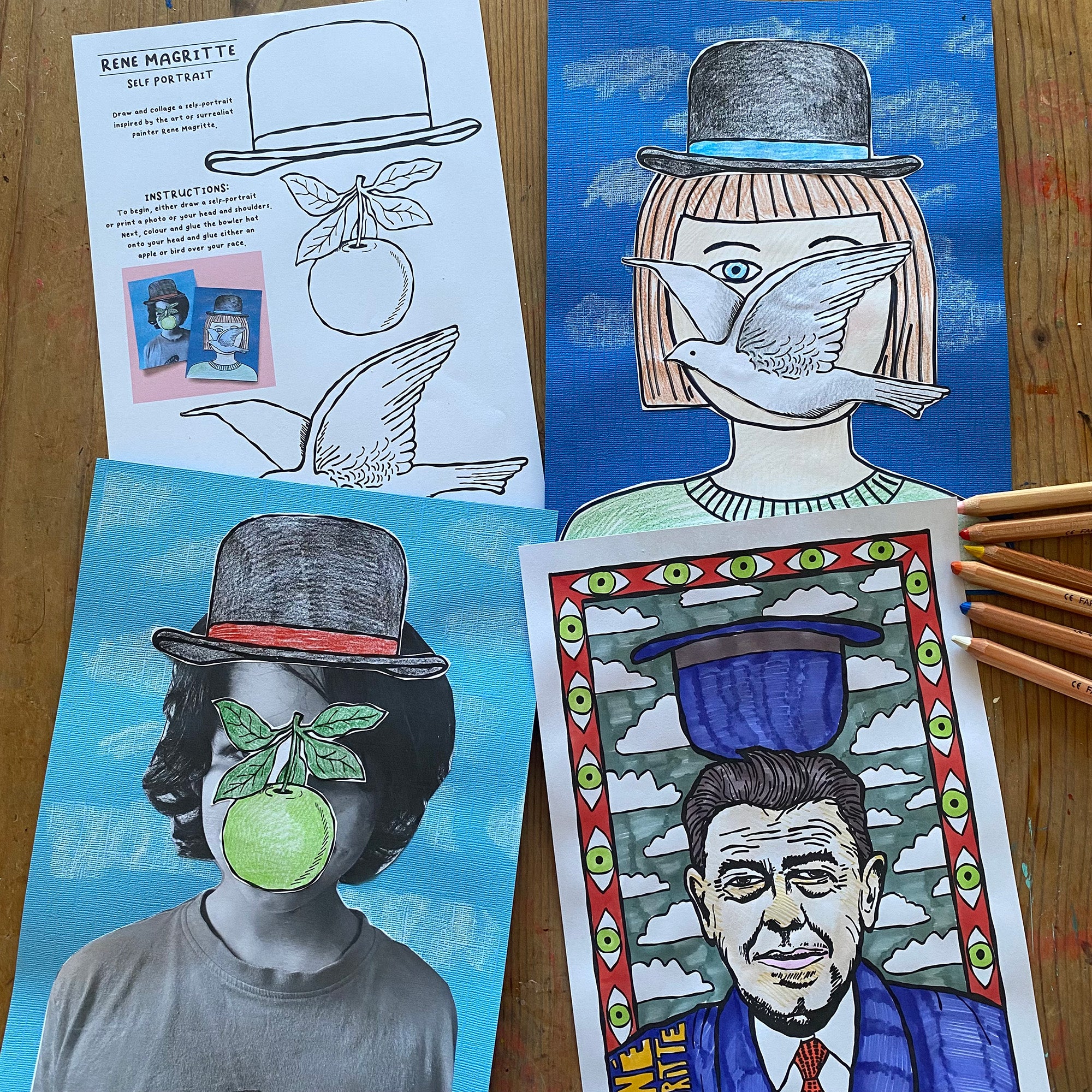 Rene Magritte - Printable activity sheets