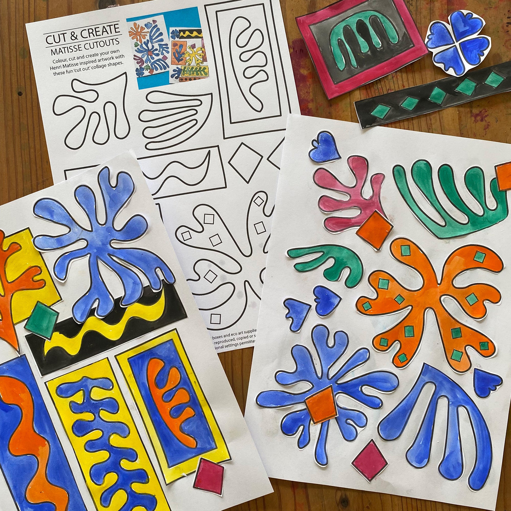 Henri Matisse - Printable activity sheets