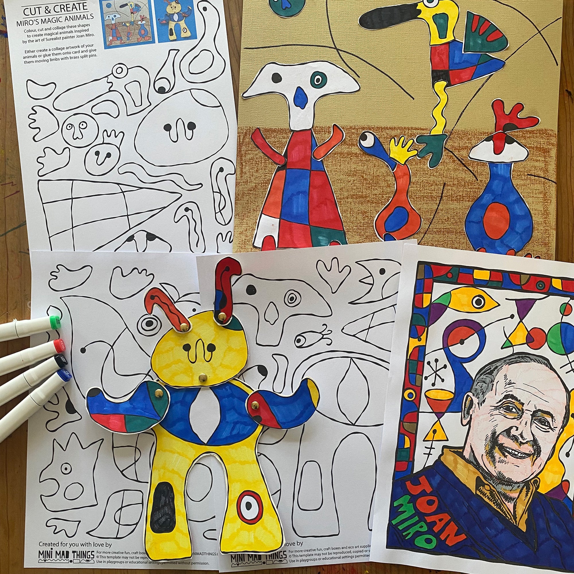 Joan Miro - Printable activity sheets