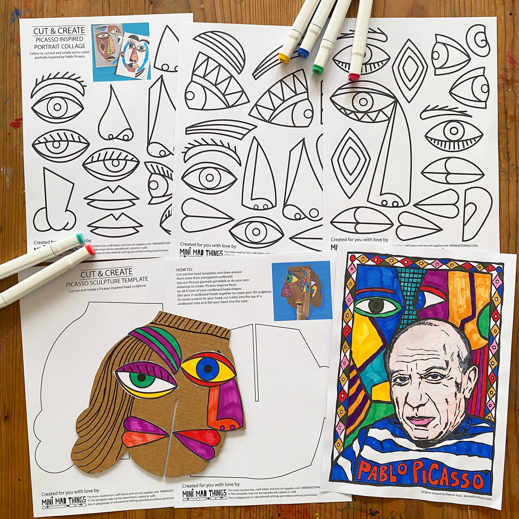 Pablo Picasso - Printable activity sheets