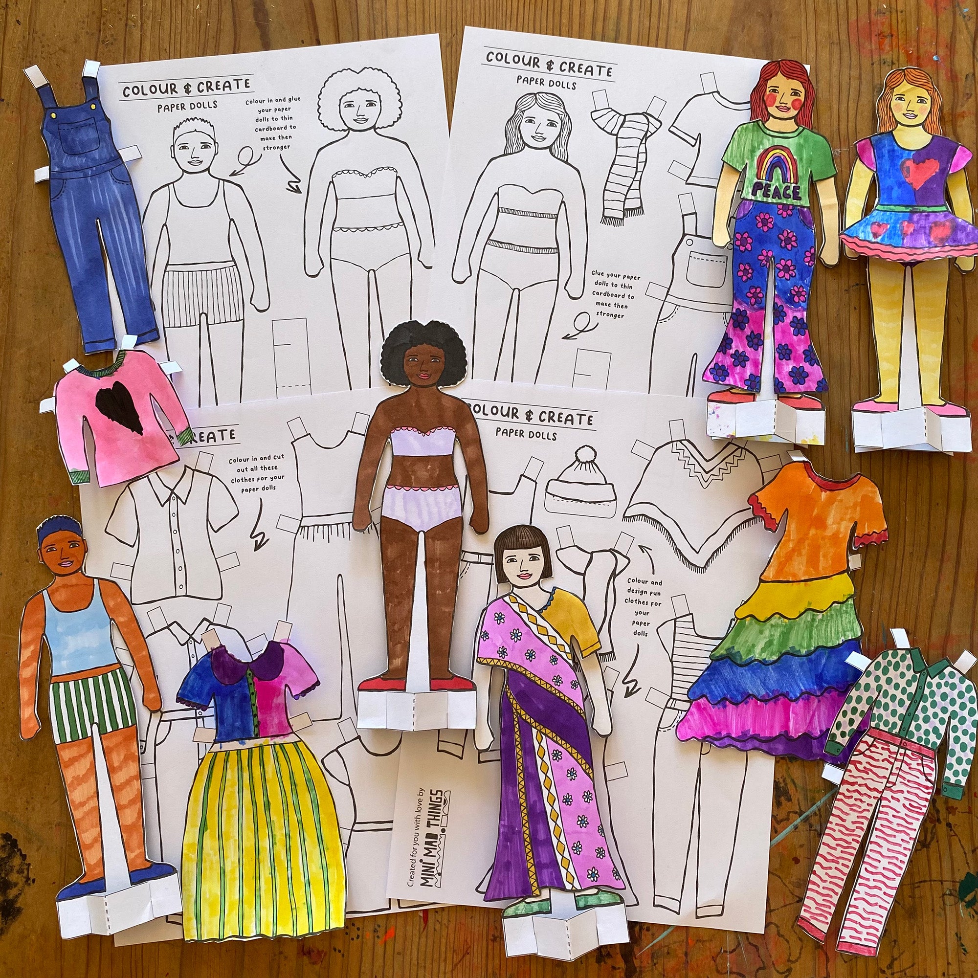 Paper Dolls - Printable activity sheets