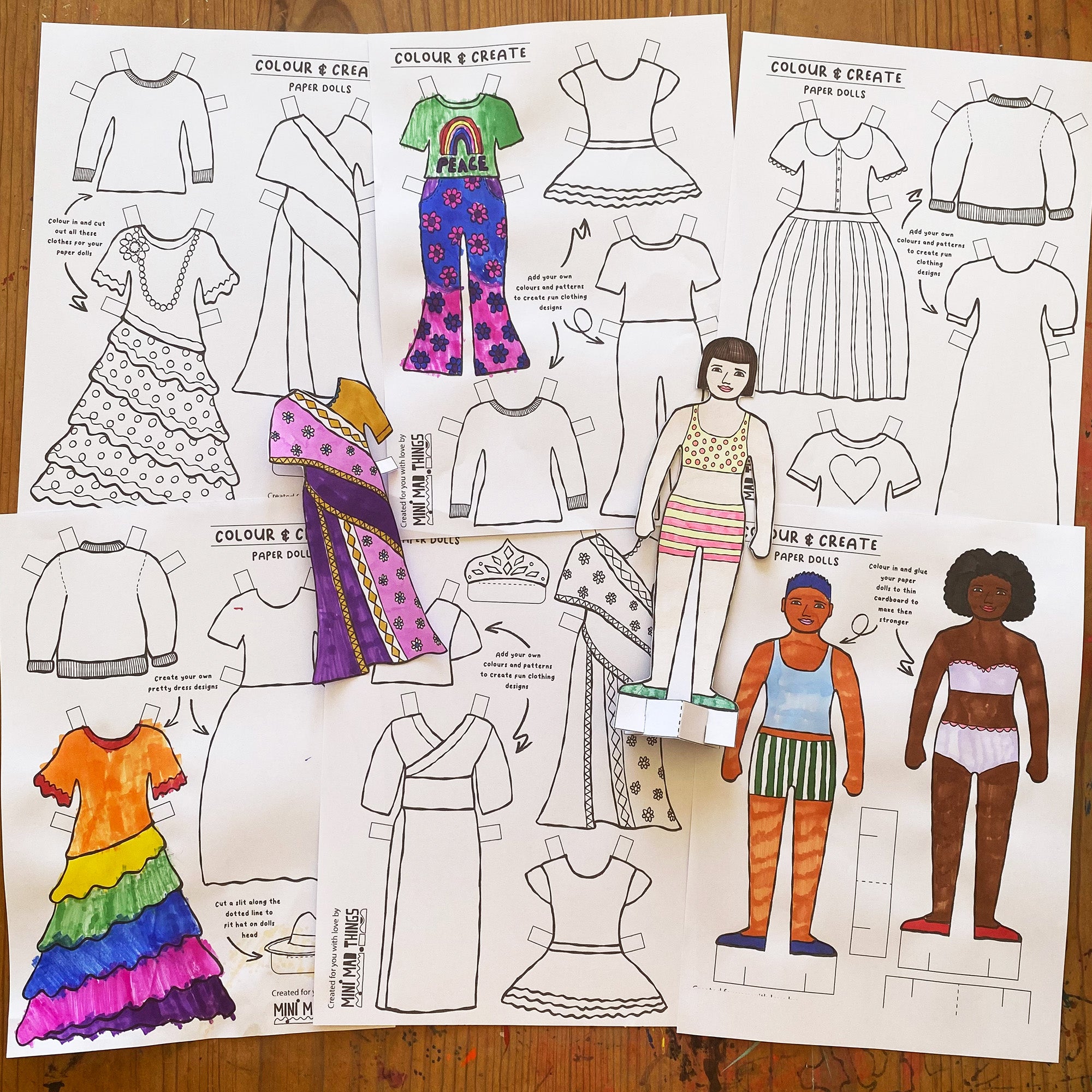 Paper Dolls - Printable activity sheets