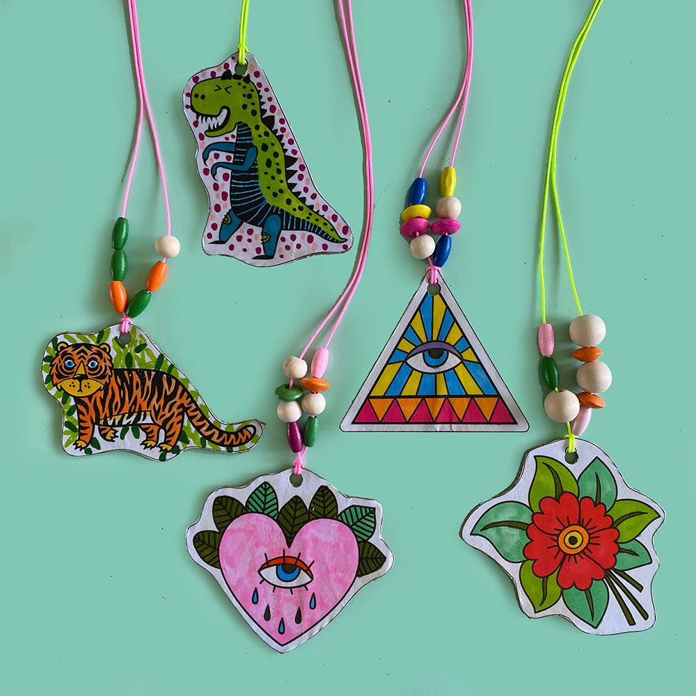 Cardboard Jewellery - Printable activity sheets