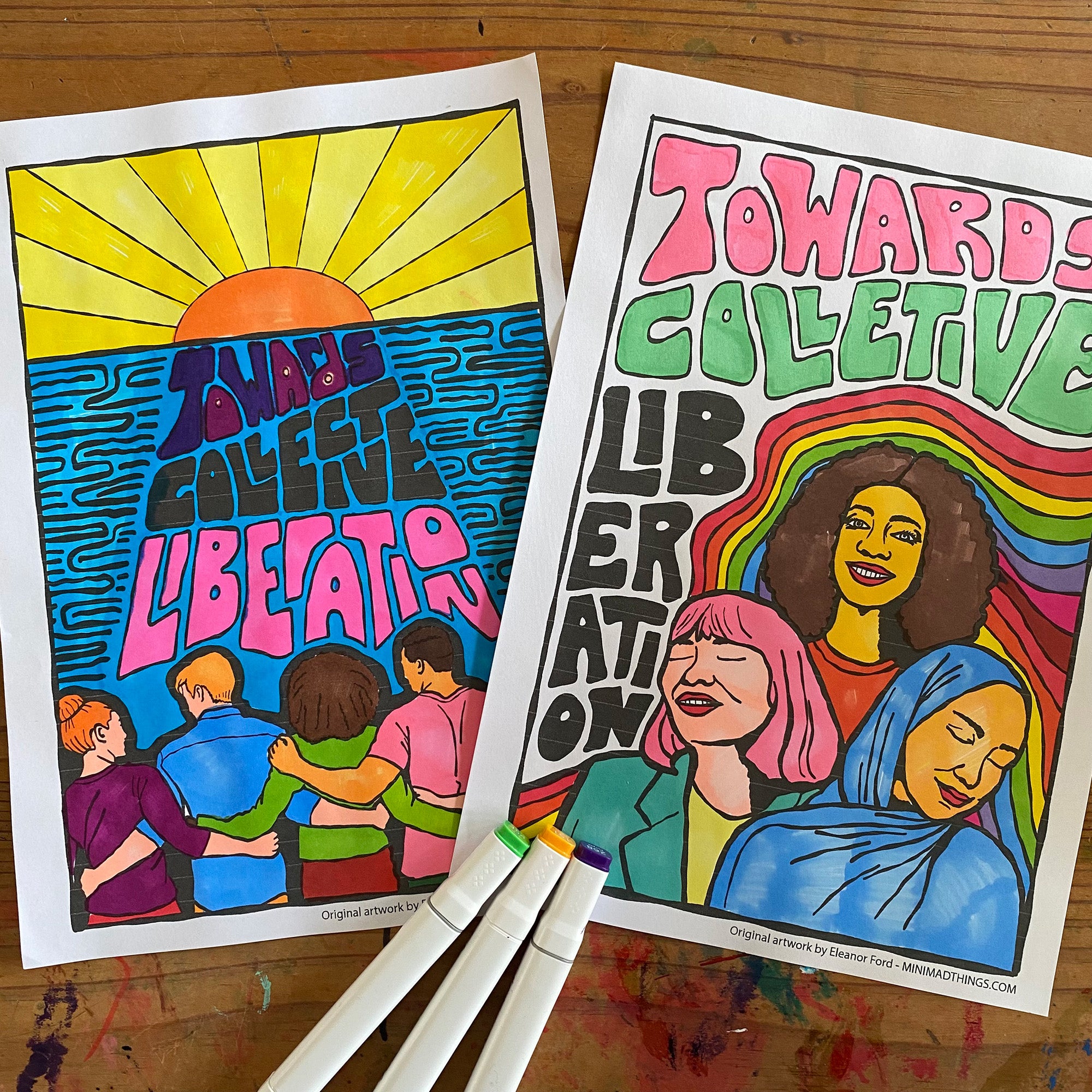 Anti Capitalist - Colouring in sheets