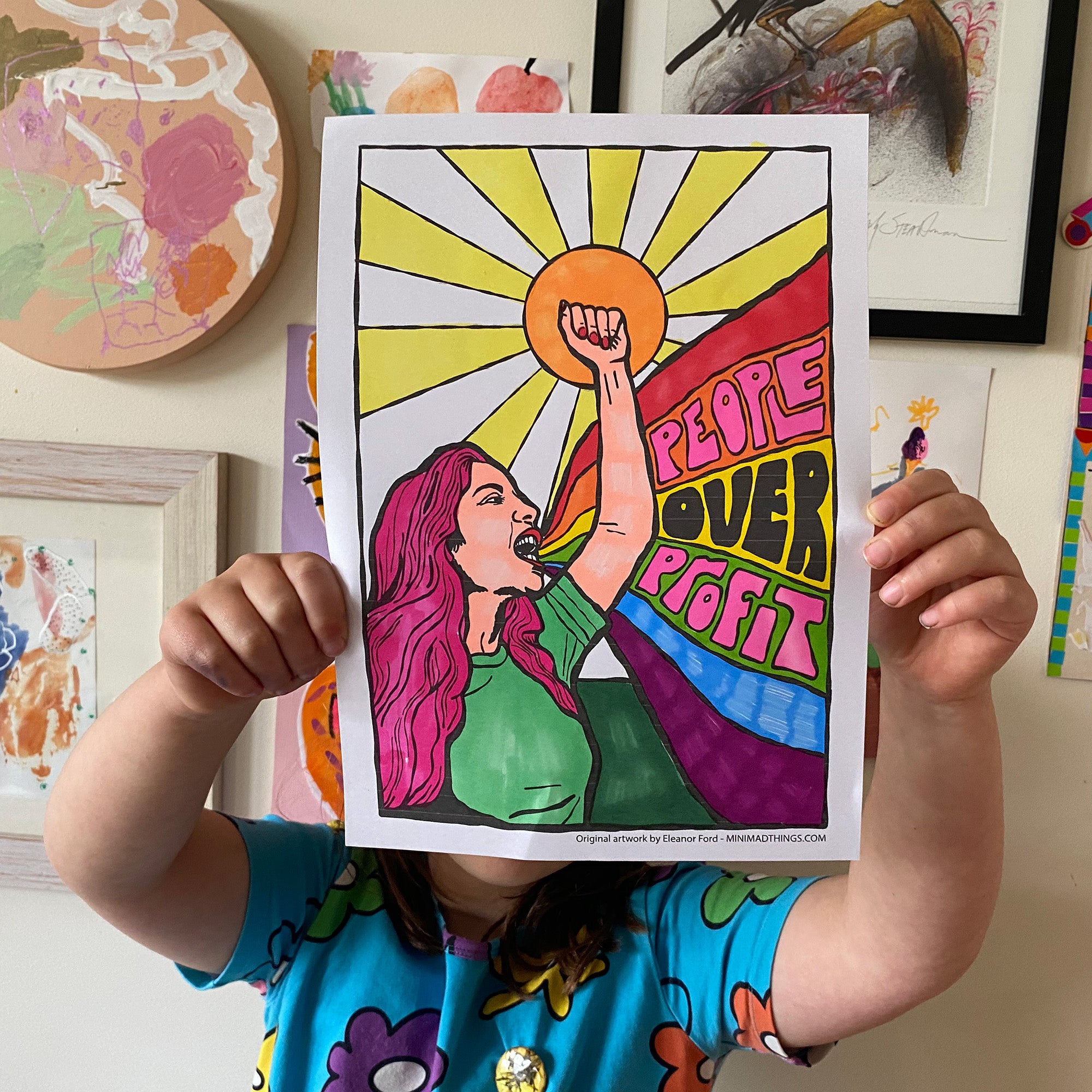 Anti Capitalist - Colouring in sheets
