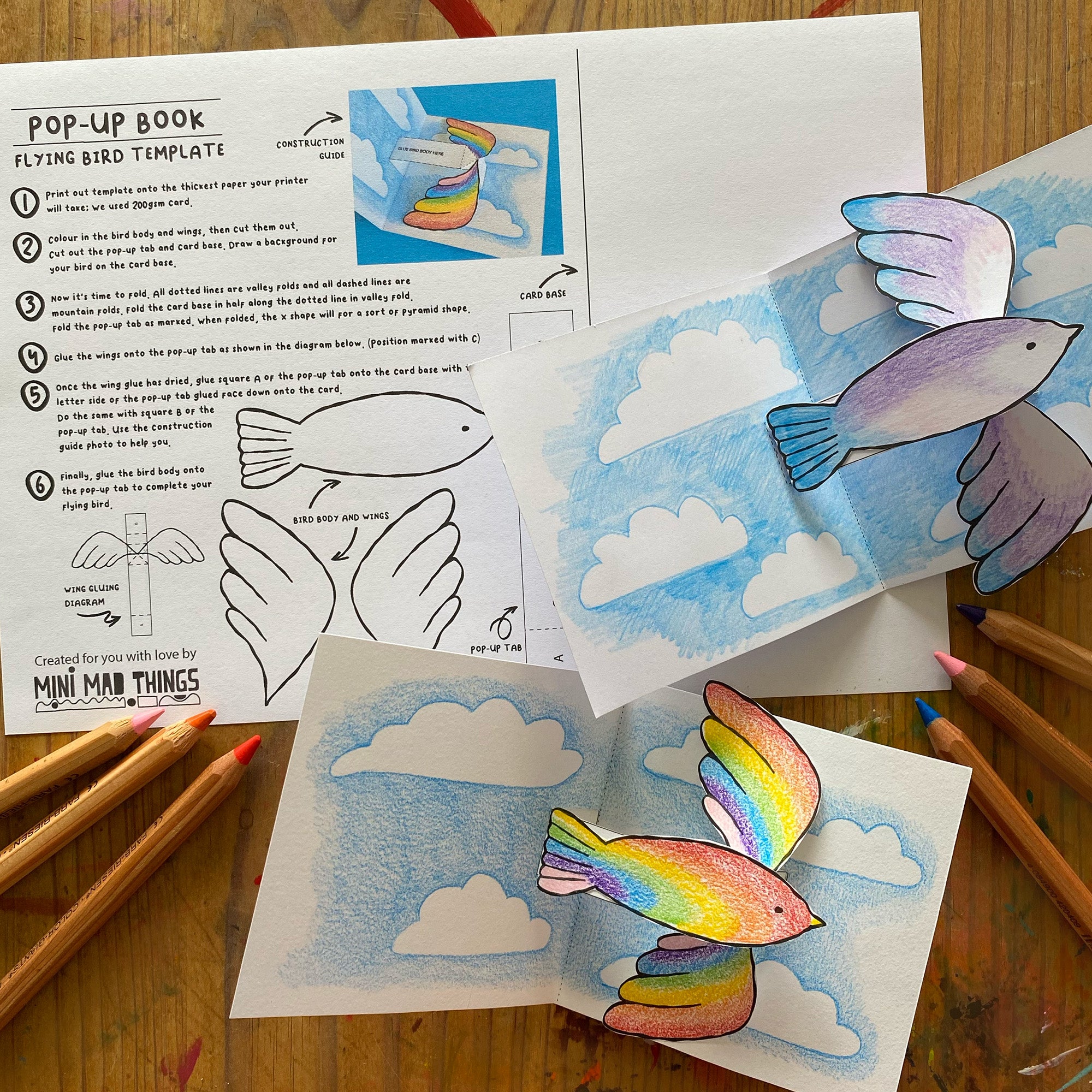 Pop-up Book printable activity sheets