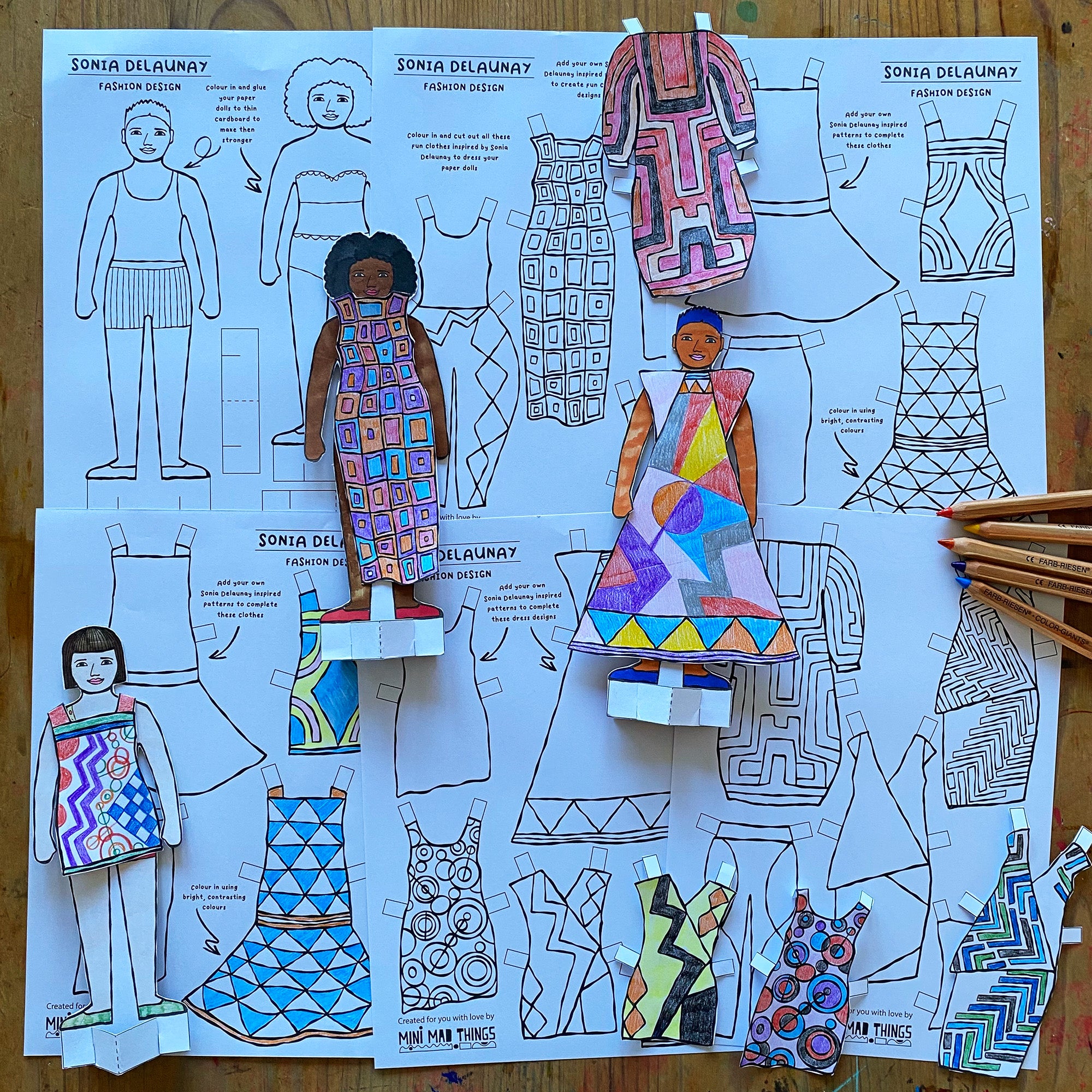 Sonia Delaunay - Printable activity sheets