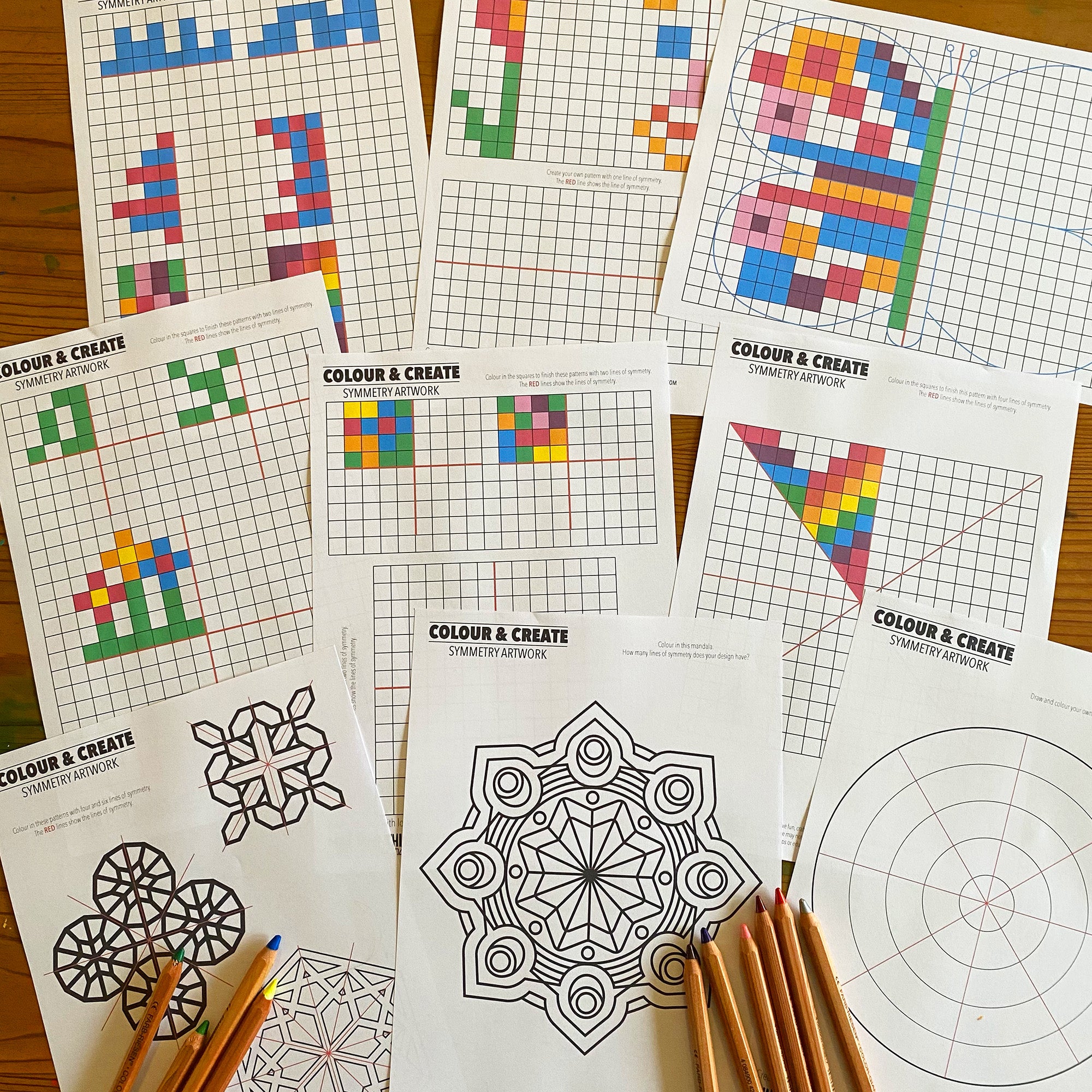 Symmetry - Printable activity sheets