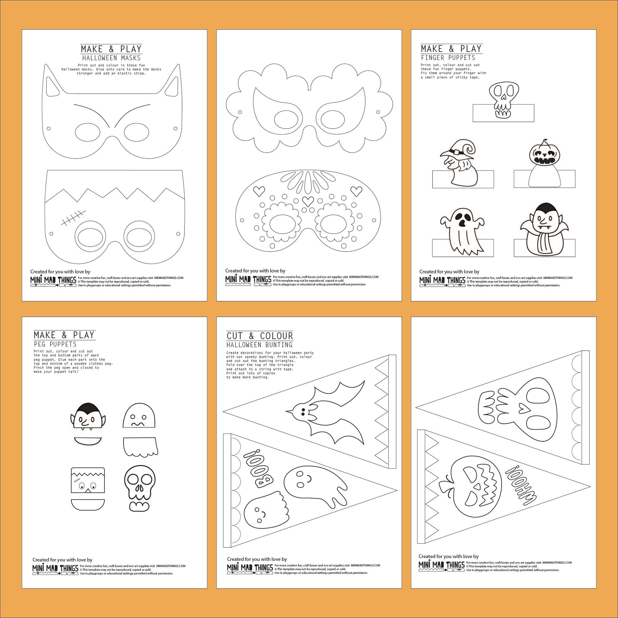 Halloween - Printable activity sheets