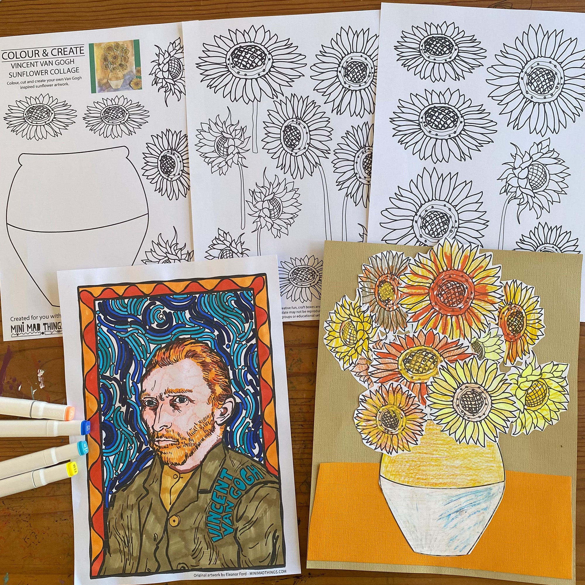 Vincent Van Gogh - Printable activity sheets