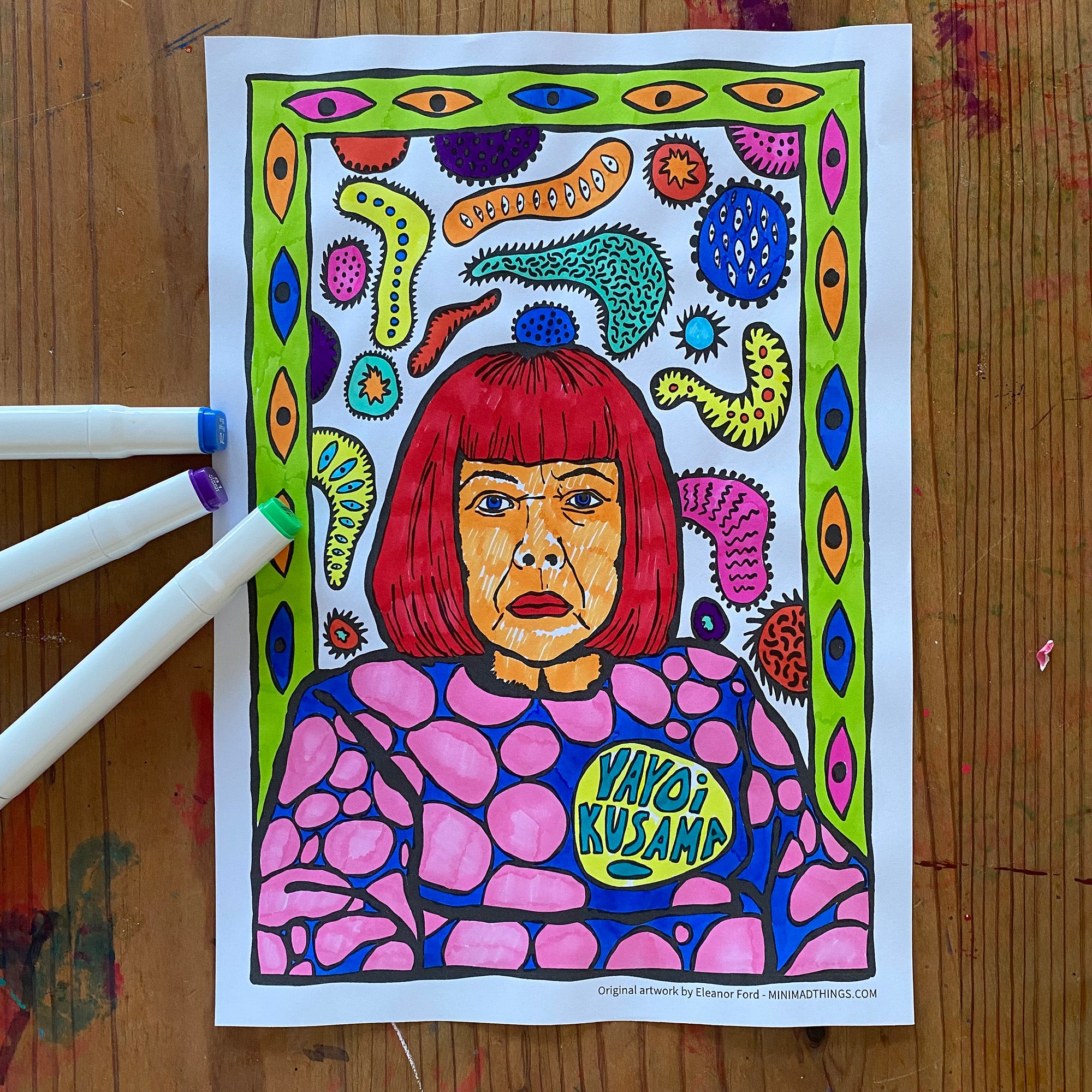 Yayoi Kusama - Printable activity sheets