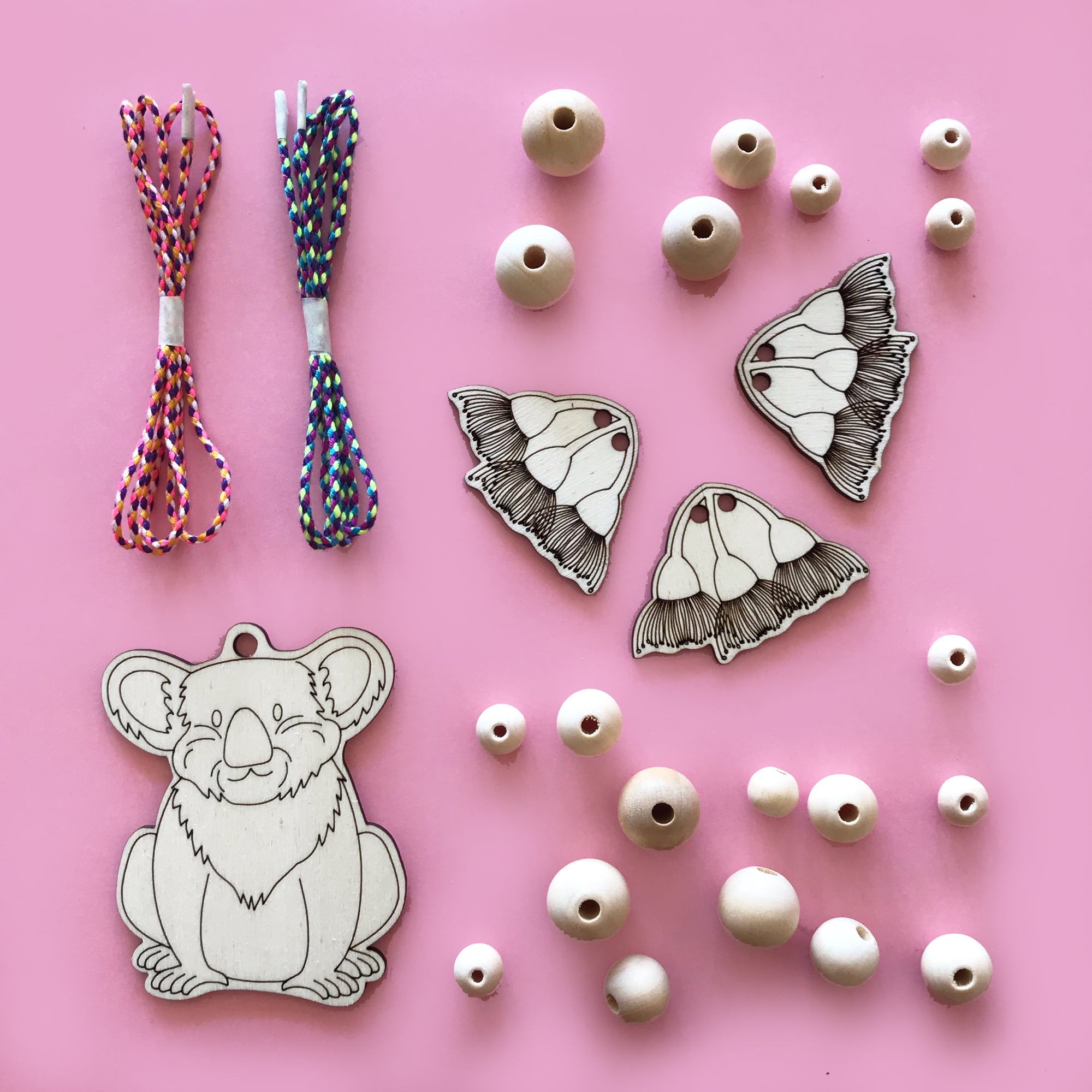 Necklace Craft Kit - Koala & Gum Flowers