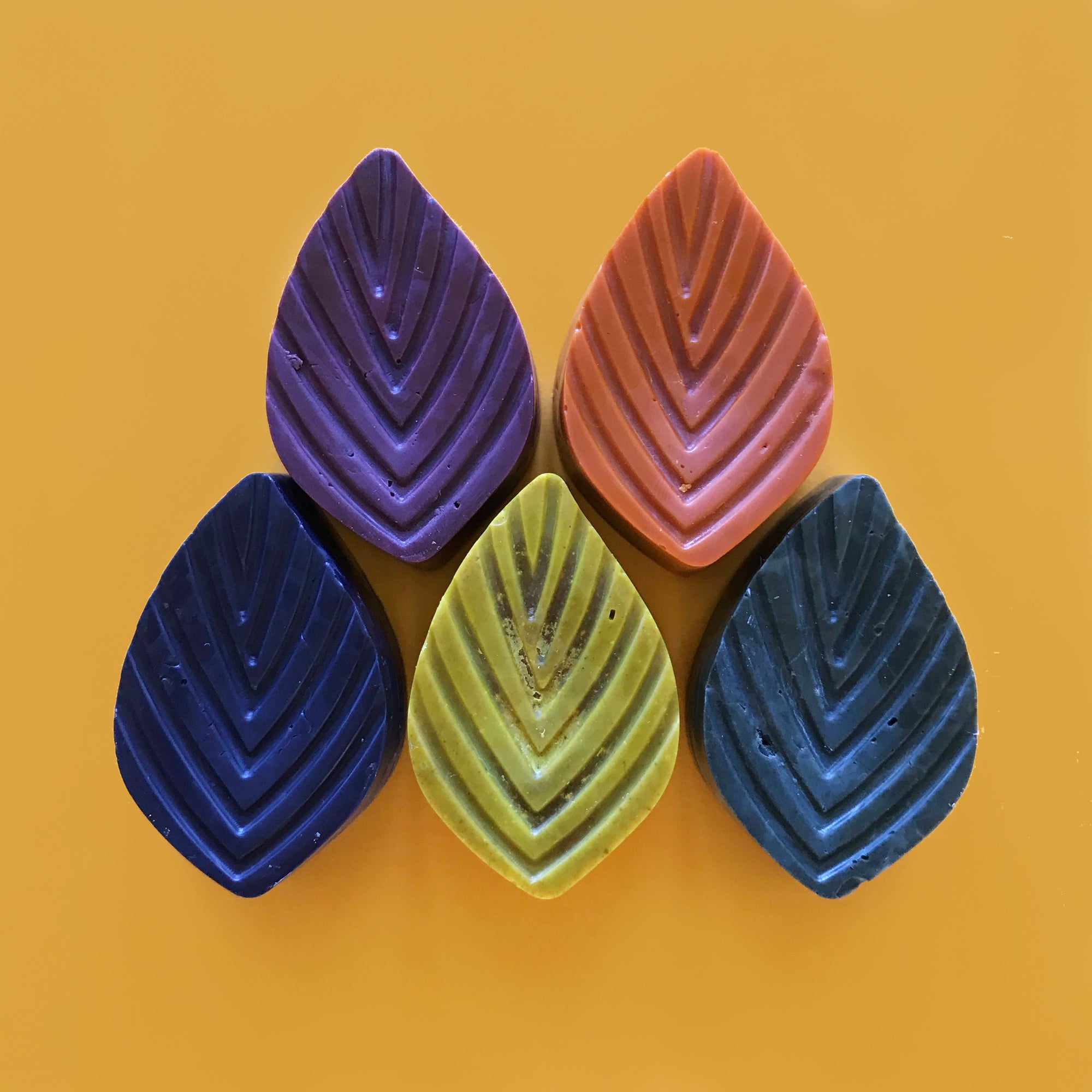 Plant Based Natural Crayons - Leaf Shape - 60% OFF