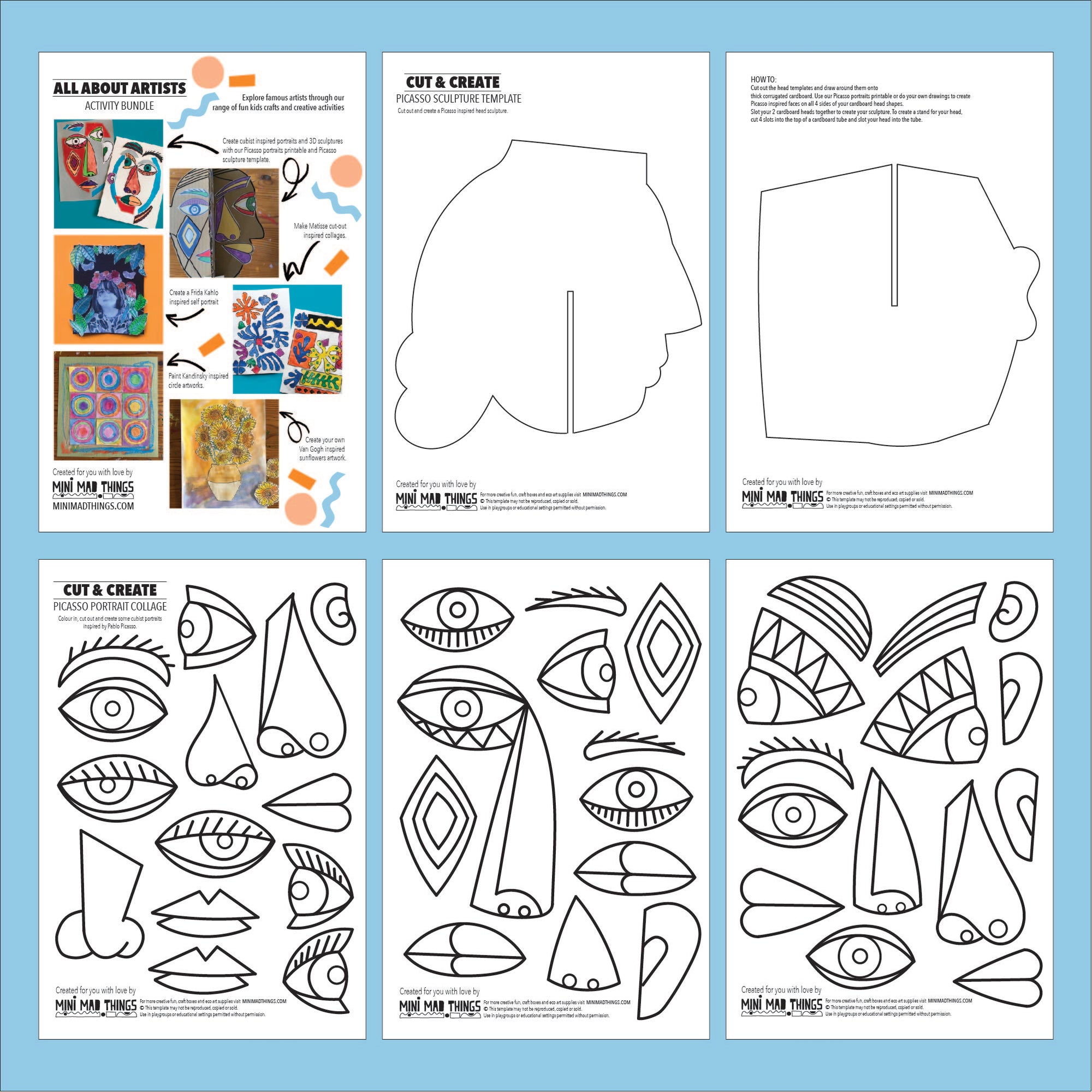 All About Artists - Printable activity bundle