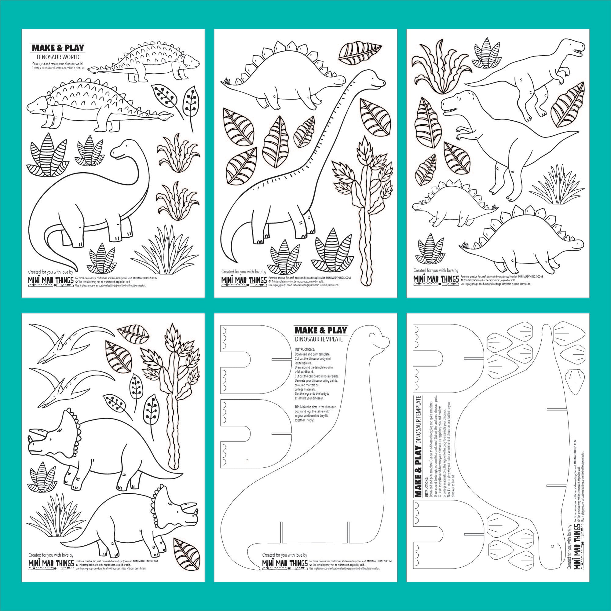 Dinosaurs - Printable activity pack