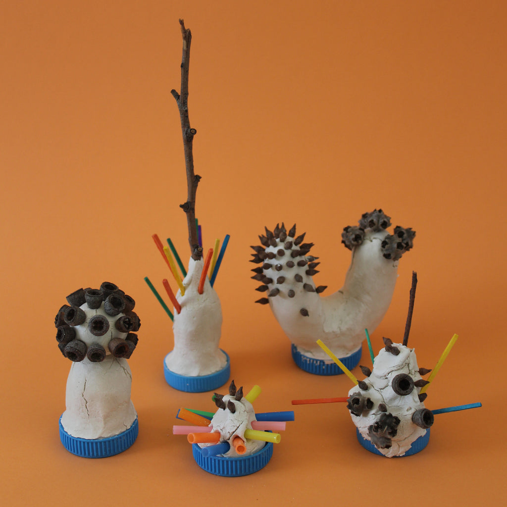 Play ideas - clay cactus sculptures