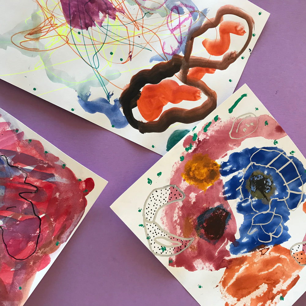 Collaborative drawing and painting with kids by Mini mad Things
