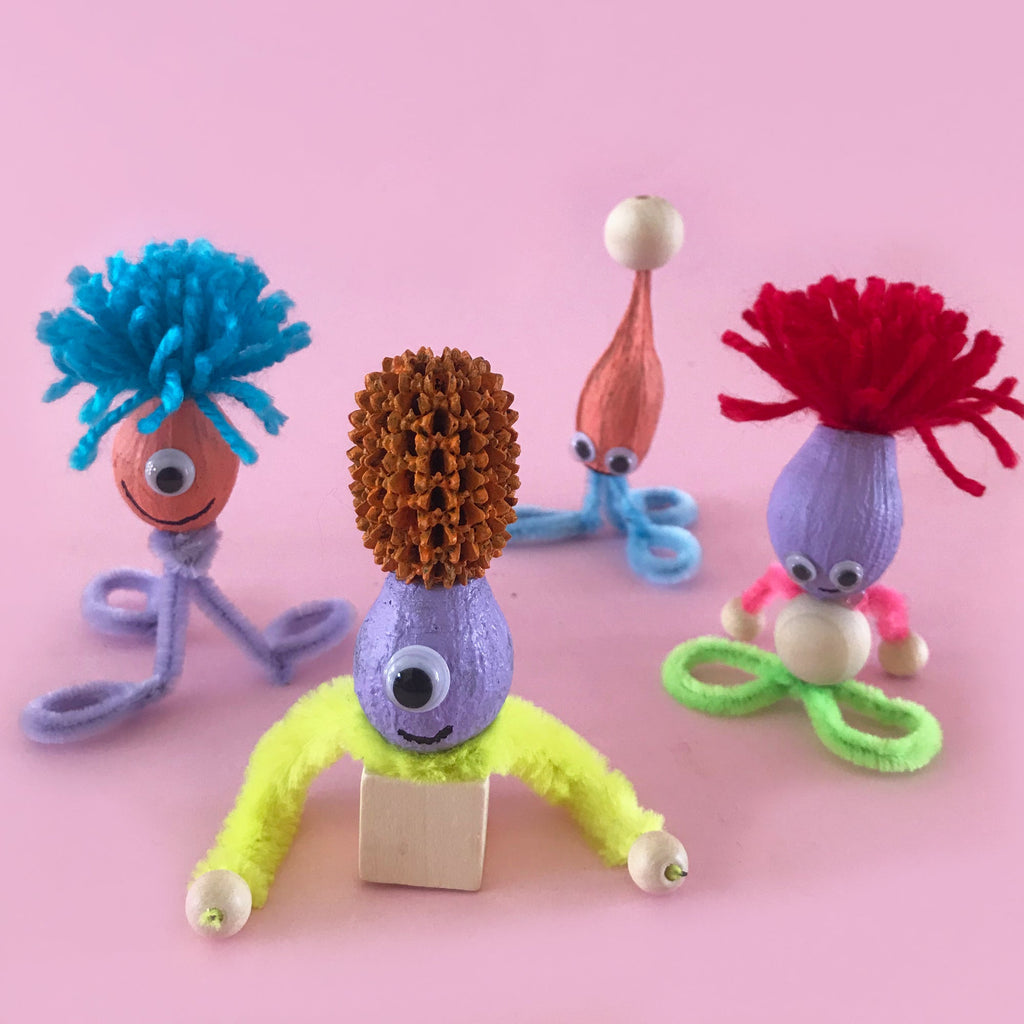 carzy creatures made from seed pods