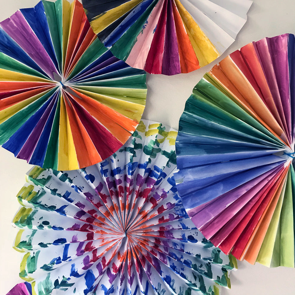 kids crafts DIY pinwheel party decorations