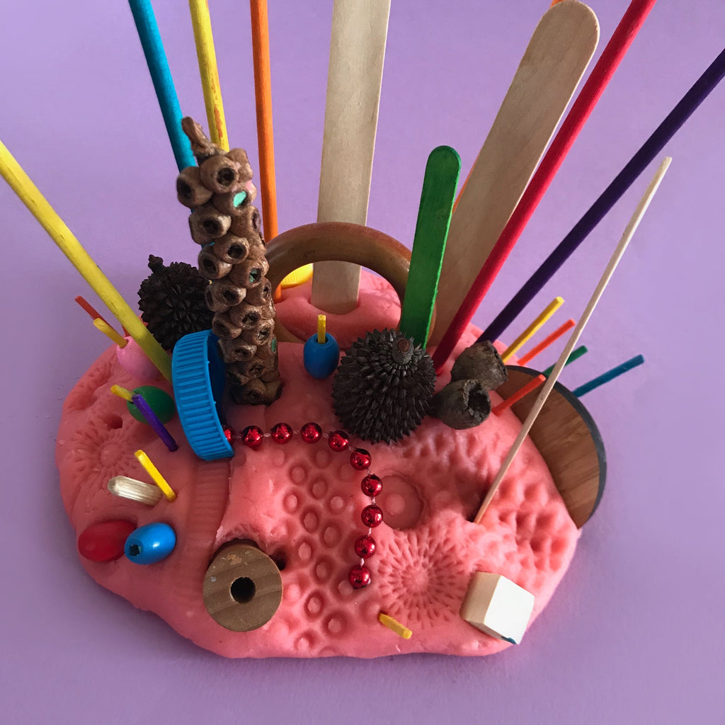 Play dough and small parts kids play activities