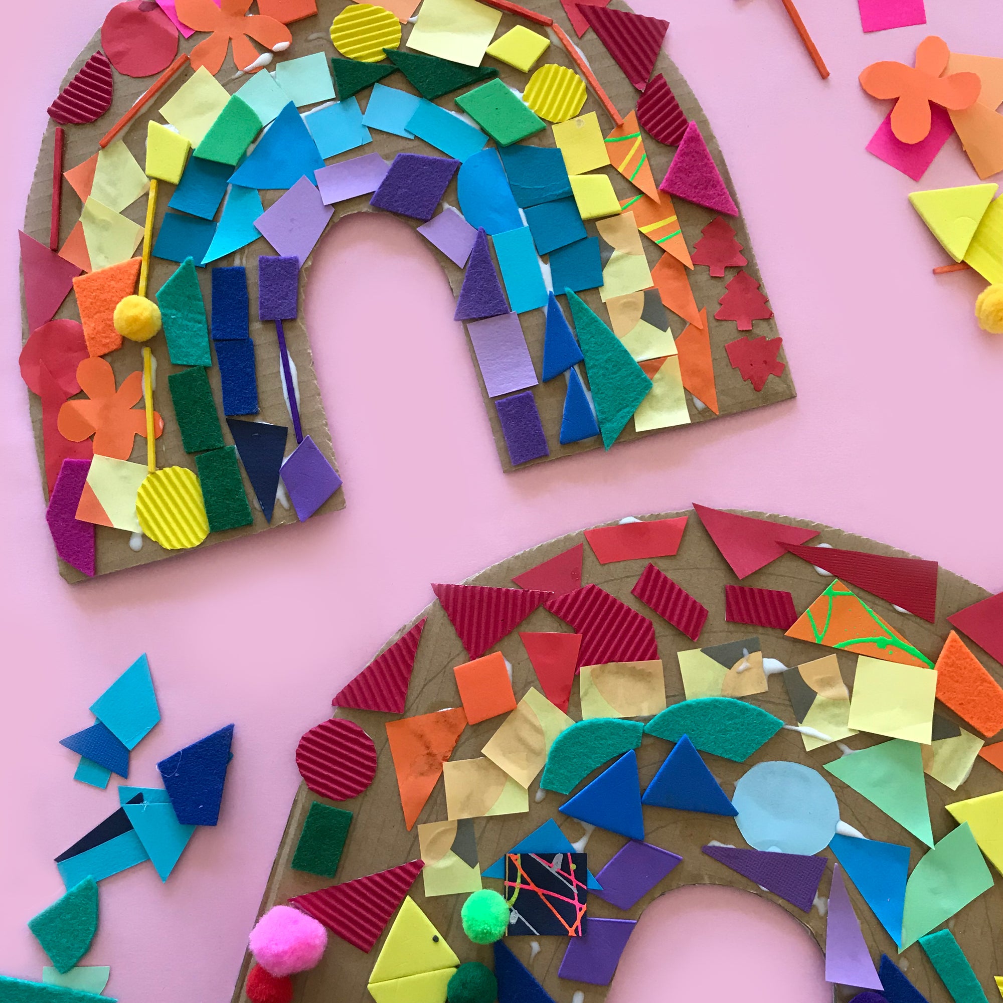 Easy Rainbow Craft for Toddlers: Rainbow Collage - The Mindful Toddler