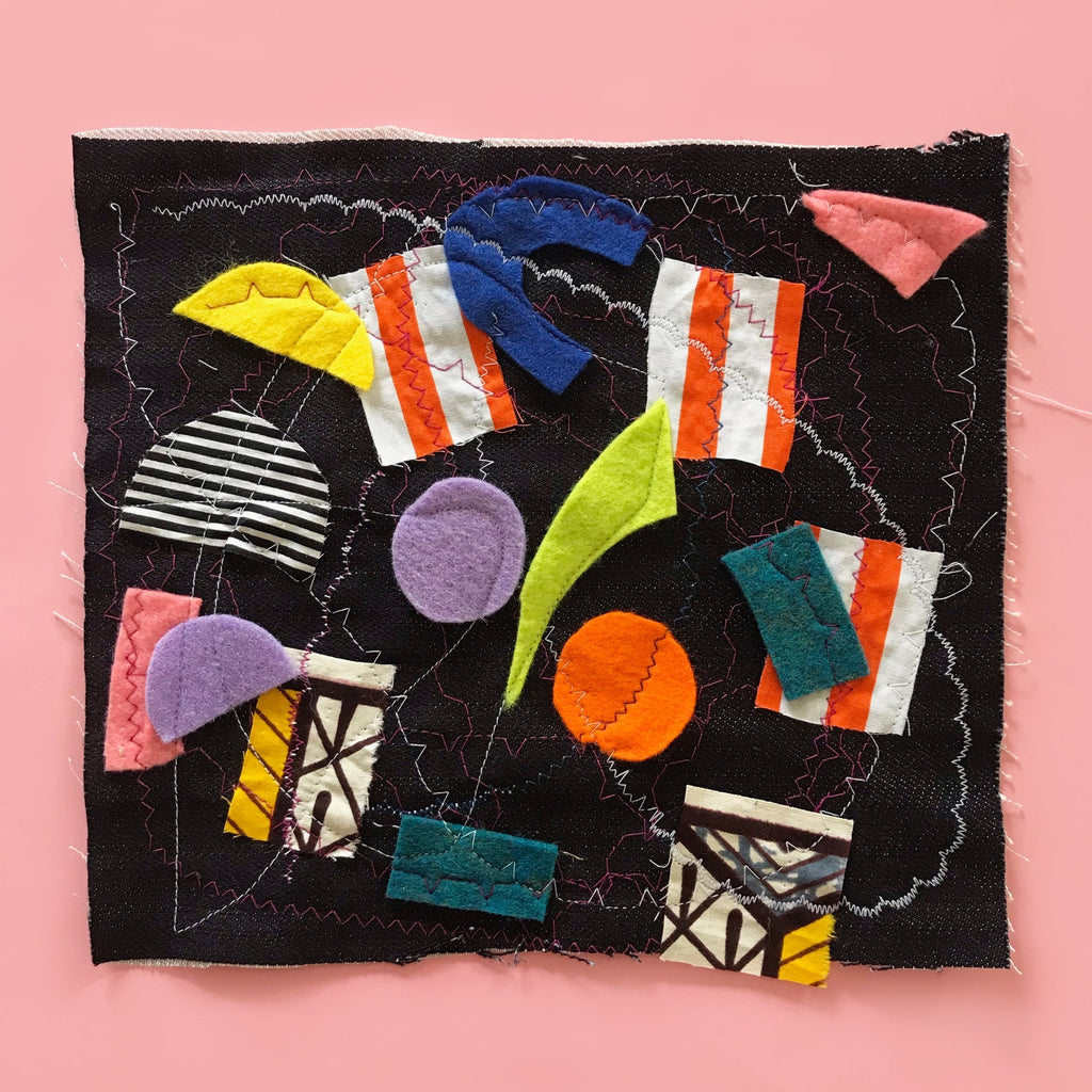 Sewing machine embroidery kids craft