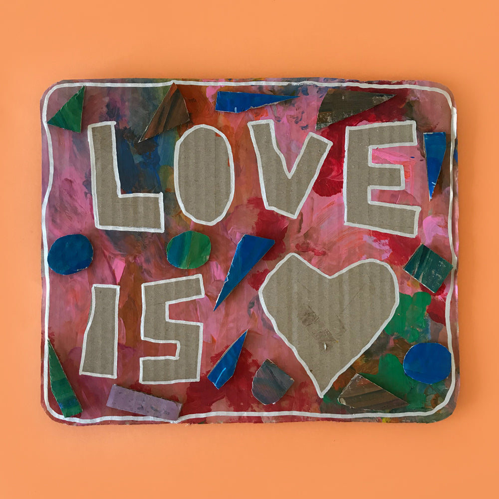 Tape relief childrens painting