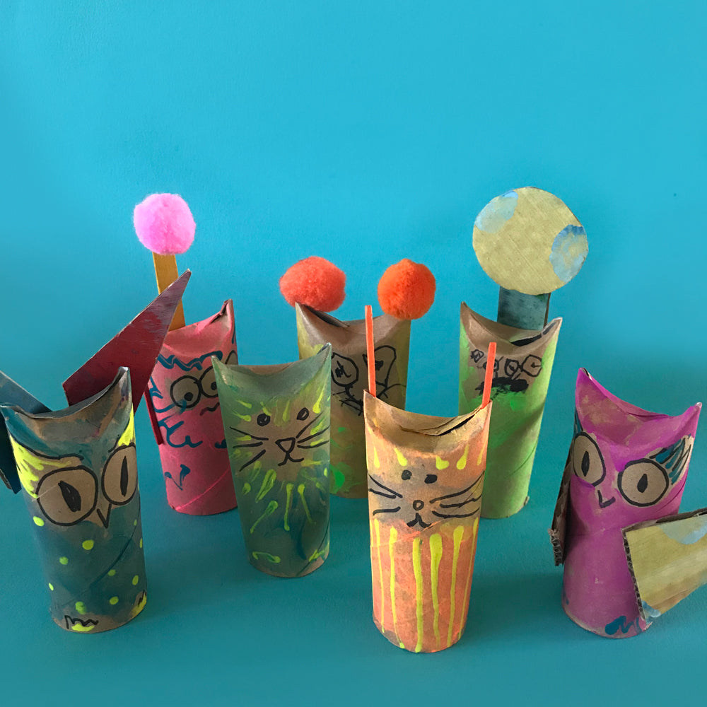 easy kids crafts toilet roll animals and monsters