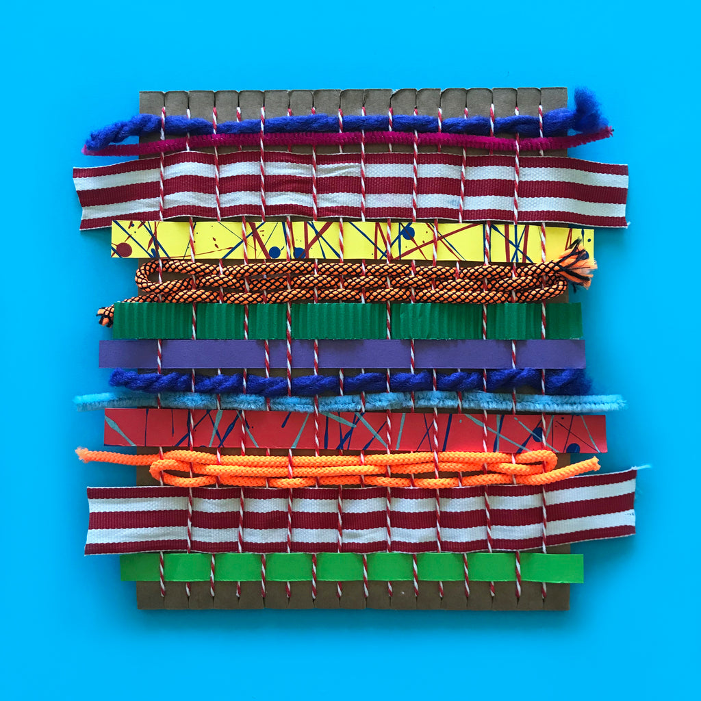 Simple children's weaving craft project