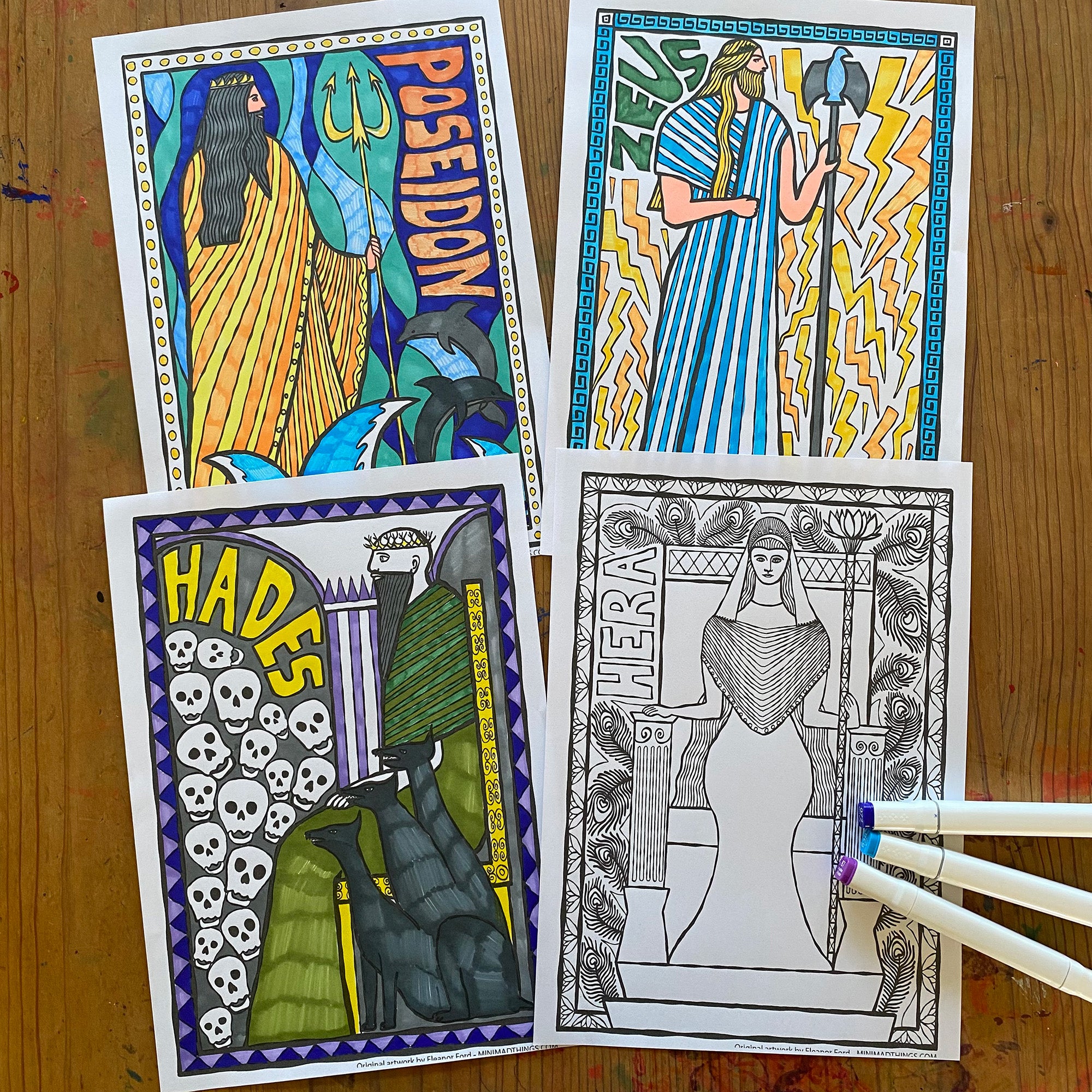 Greek Mythology - Colouring in sheets