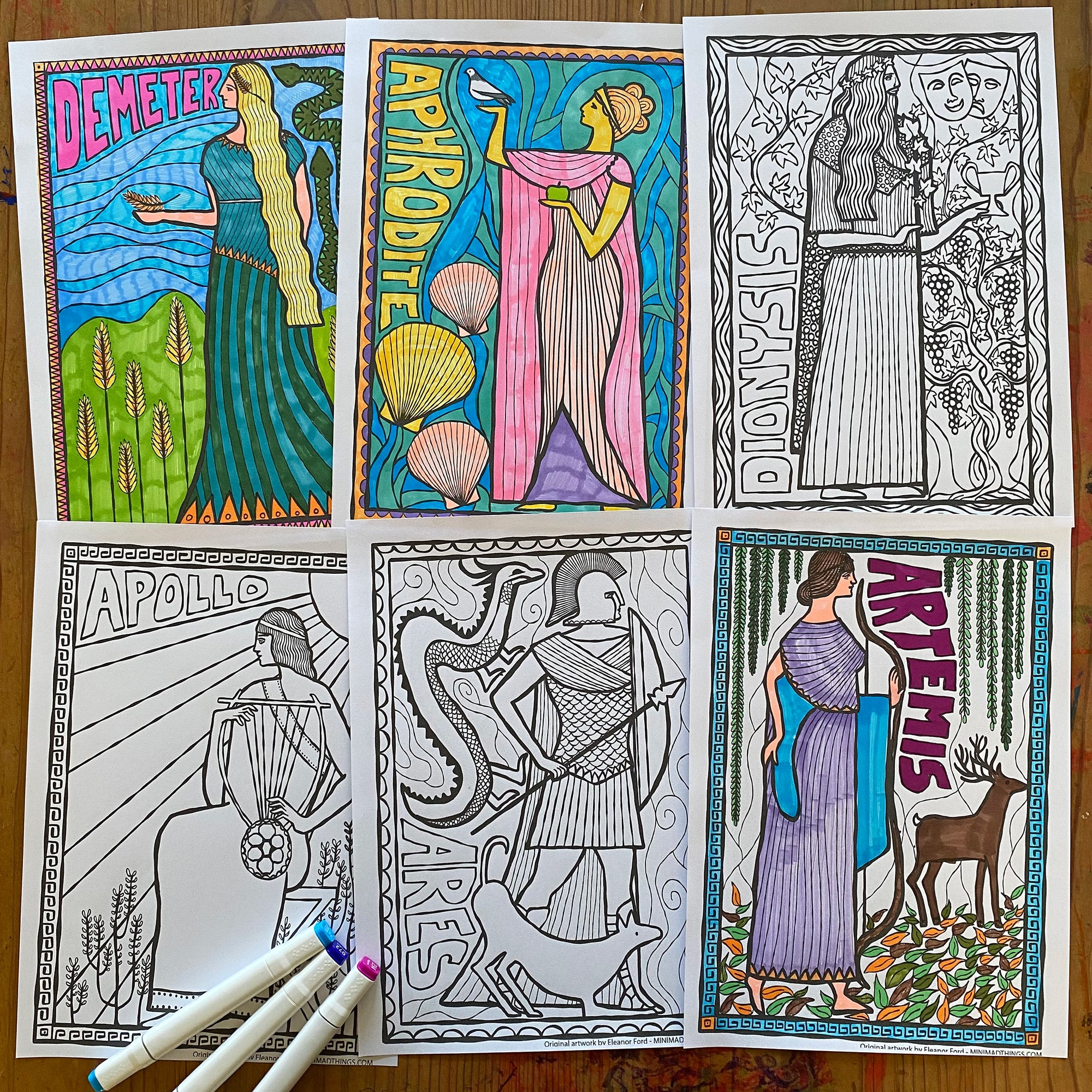 Greek Mythology - Colouring in sheets